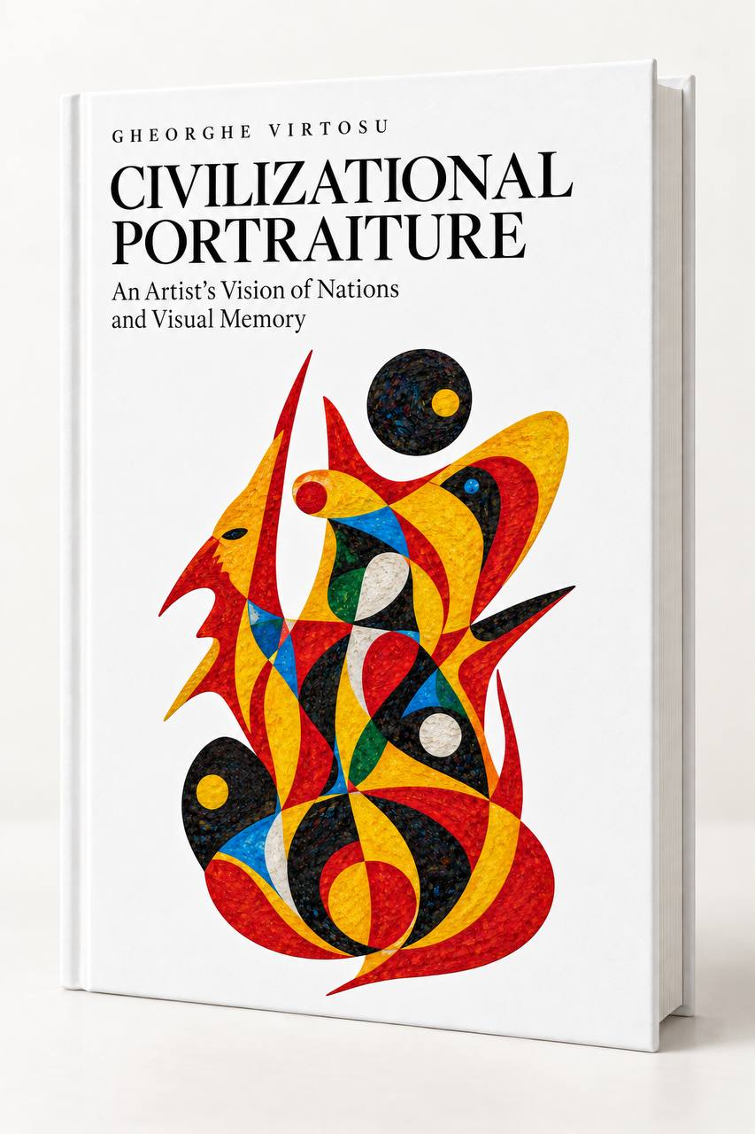Nouveau livre Gheorghe Virtosu : La vision d’un artiste sur les nations et la mémoire visuelle — Portraiture civilisationnelle : une exploration de la vision de l’artiste sur les nations, l’identité et la mémoire culturelle