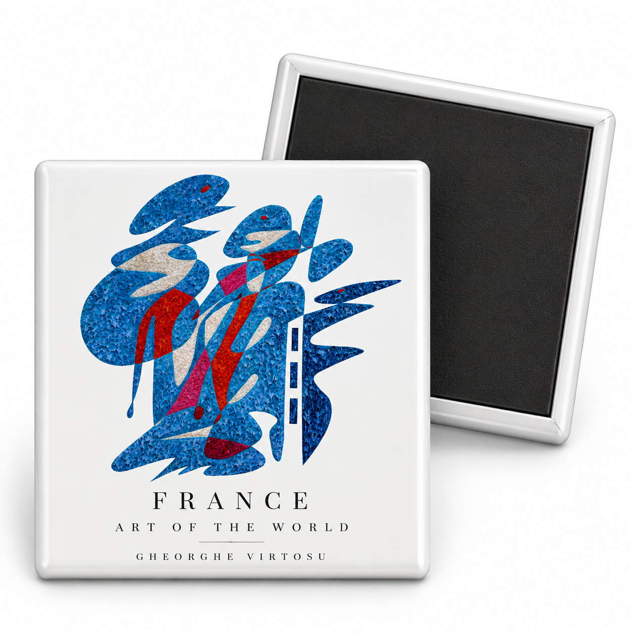 Œuvre France de Gheorghe Virtosu appliquée à un magnet