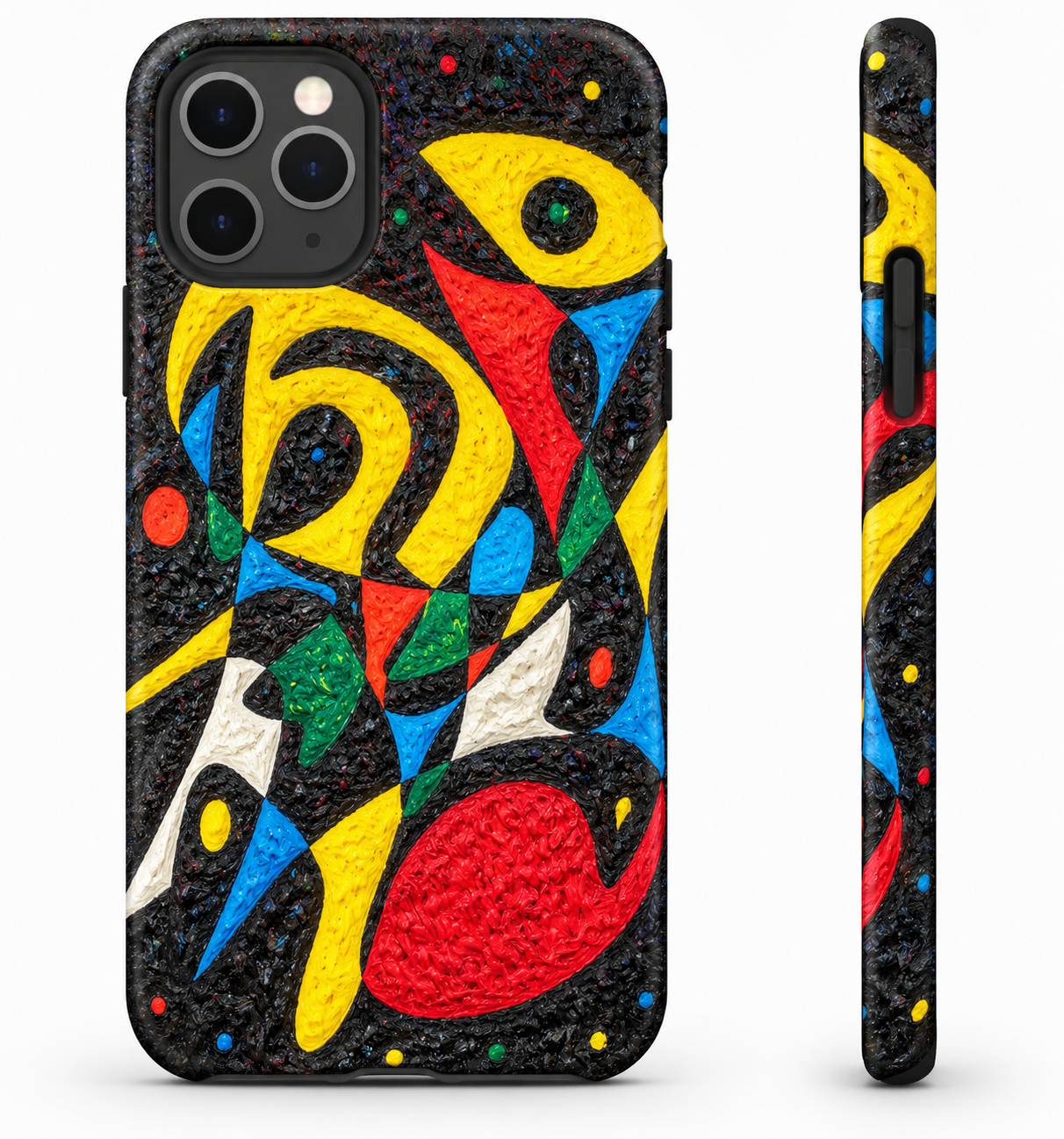 Œuvre de Gheorghe Virtosu consacrée à l’Afrique du Sud appliquée à une coque de téléphone comme support de mémoire visuelle