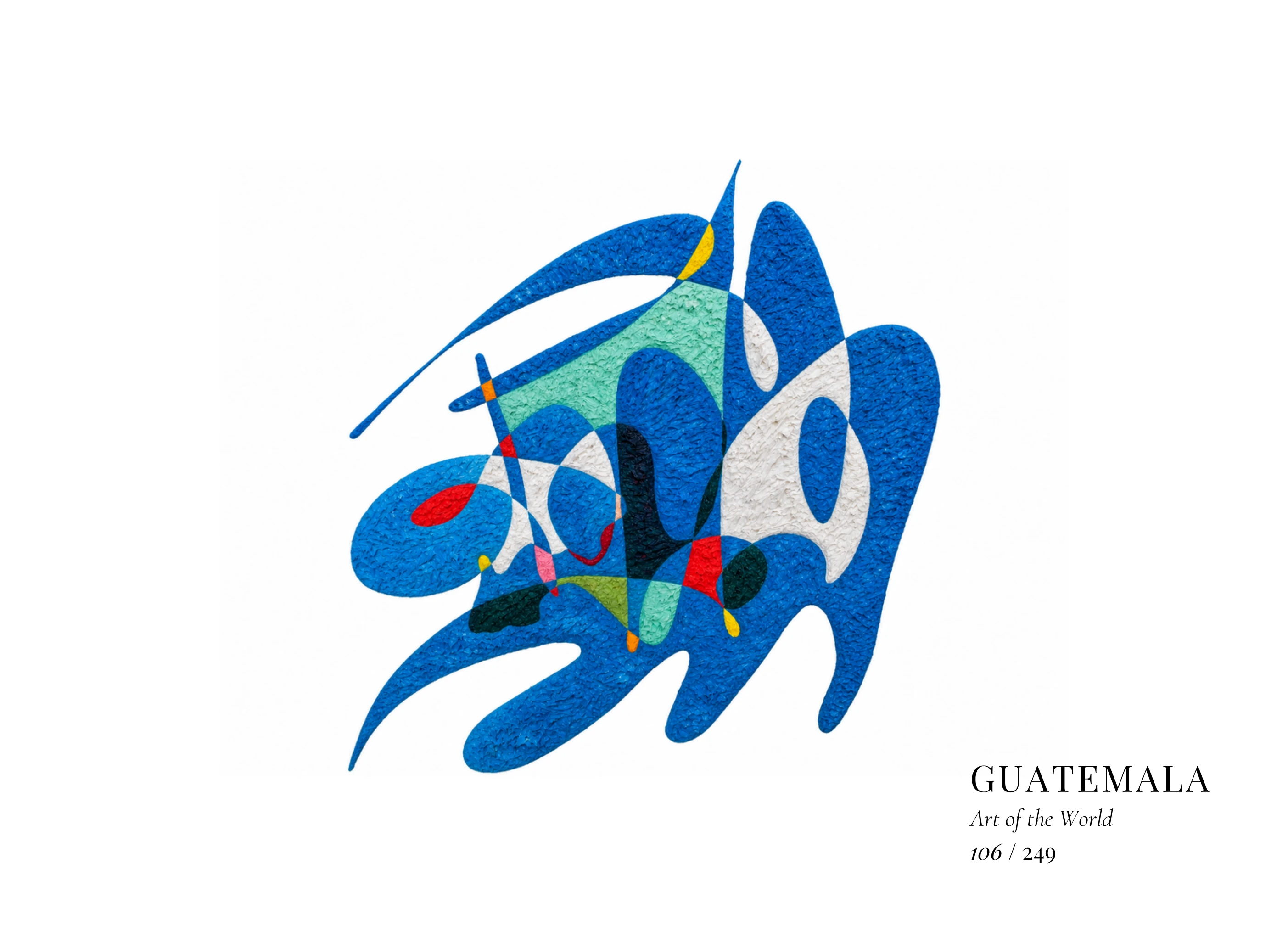 Œuvre sur Guatemala par Gheorghe Virtosu, issue de la série Art of the World