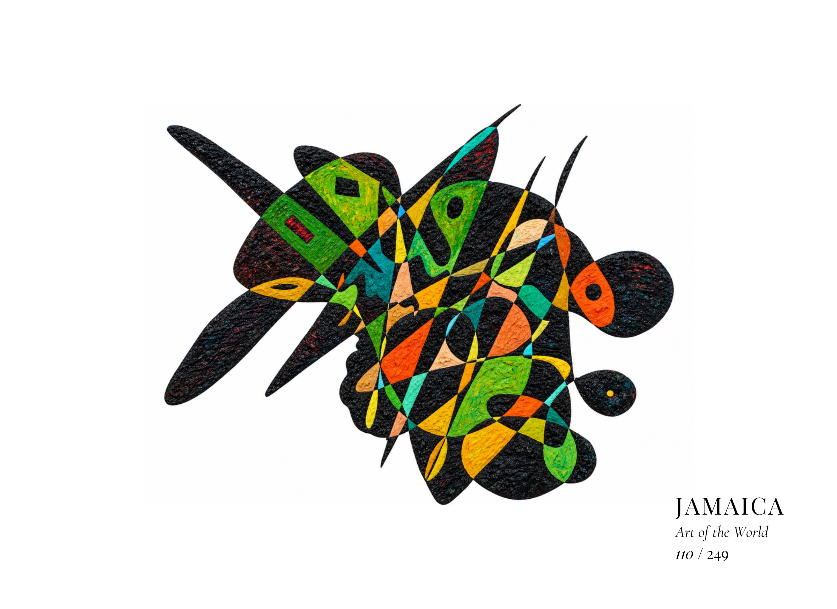 Œuvre sur Jamaïque par Gheorghe Virtosu, issue de la série Art of the World