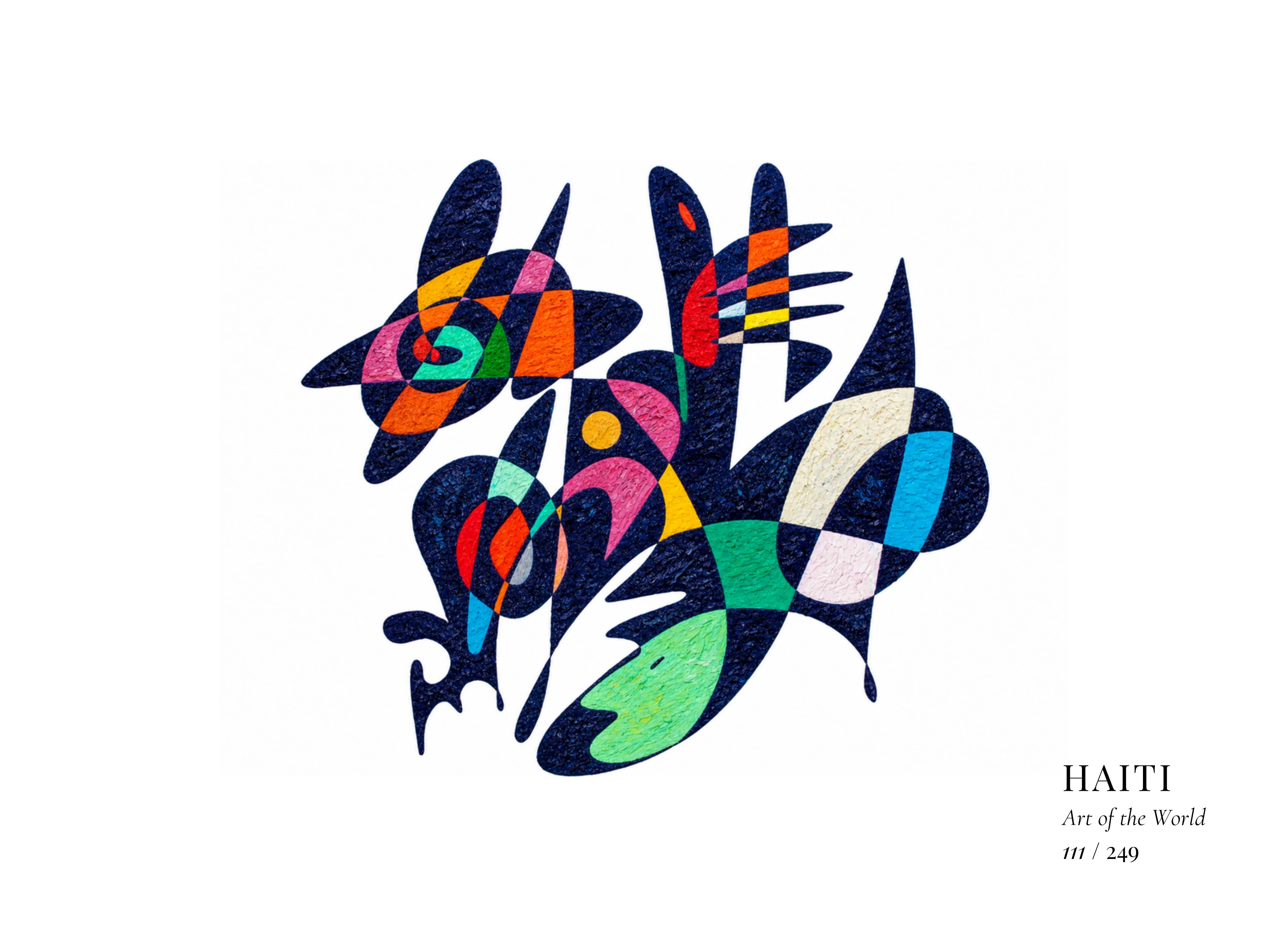 Œuvre sur Haïti par Gheorghe Virtosu, issue de la série Art of the World