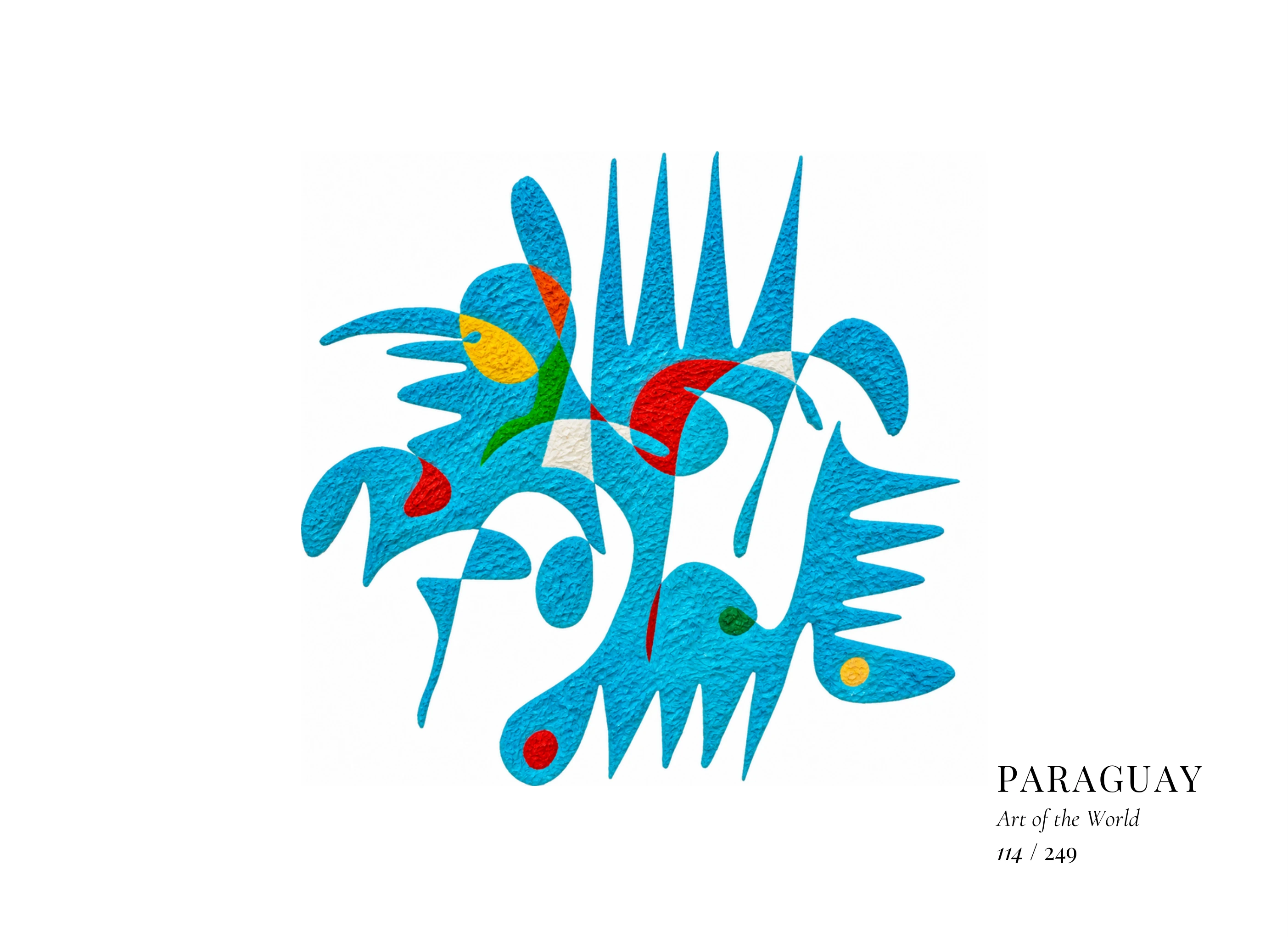 Œuvre sur Paraguay par Gheorghe Virtosu, issue de la série Art of the World