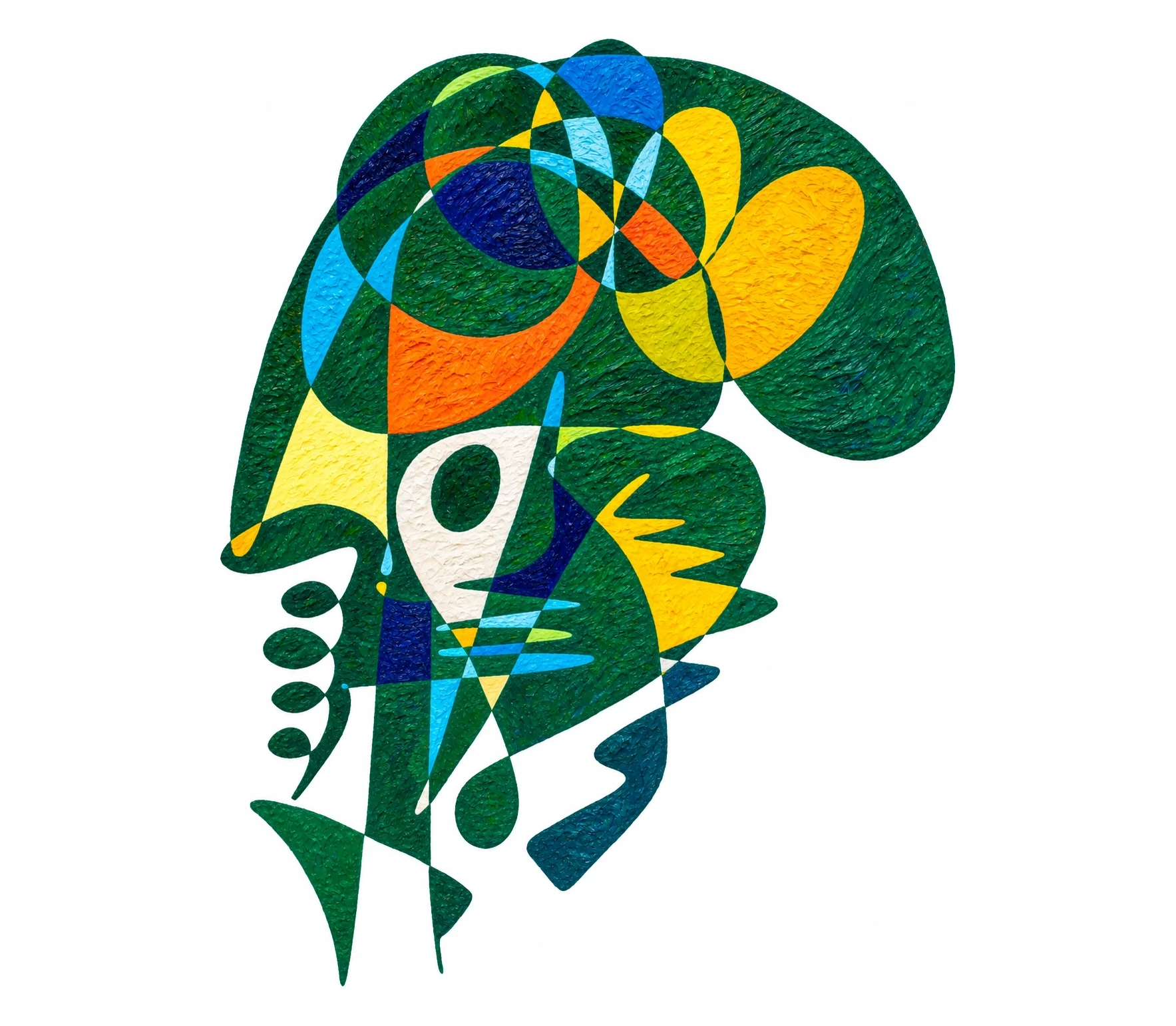 Œuvre sur Brésil par Gheorghe Virtosu, issue de la série Art of the World