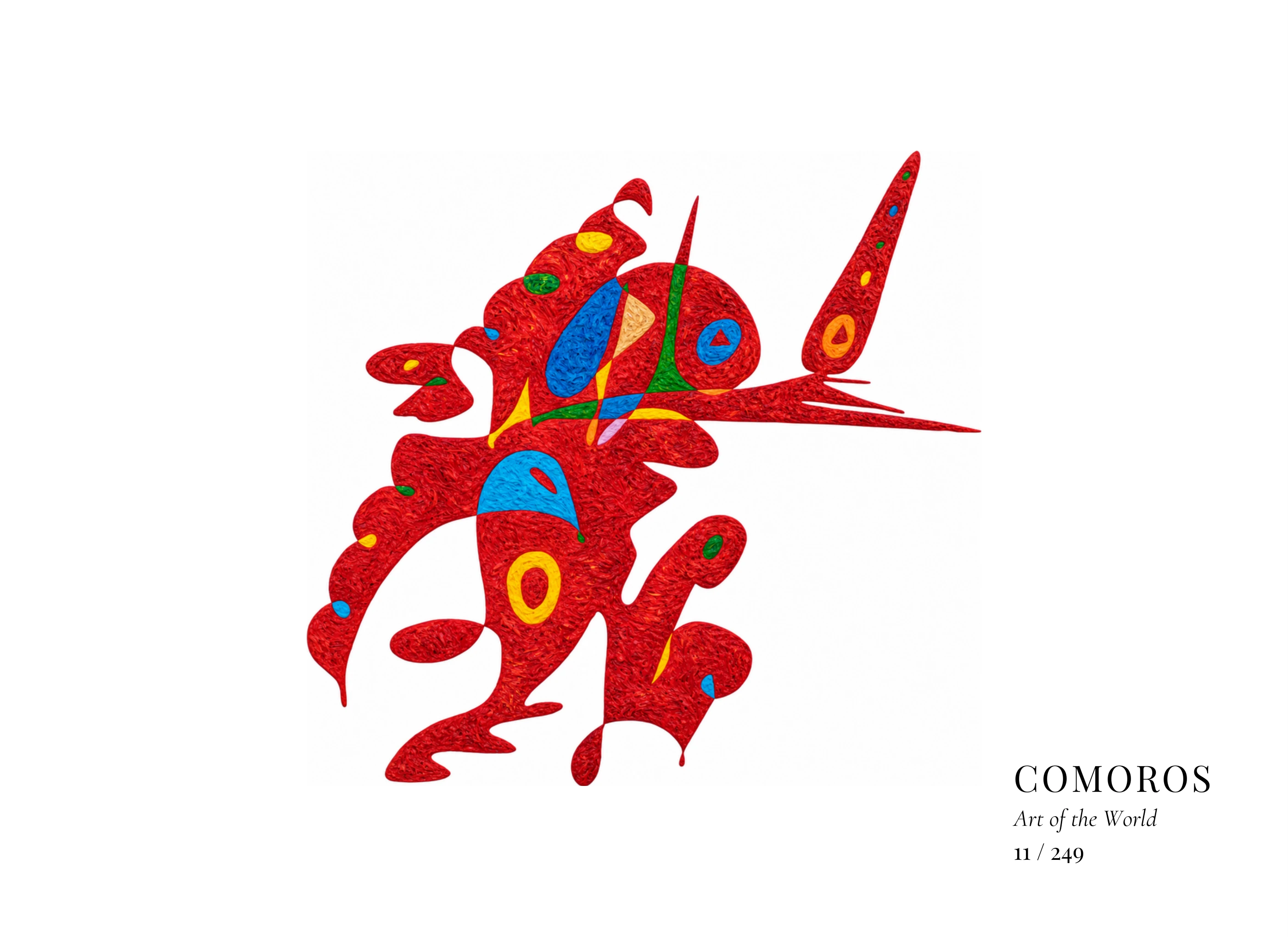 Œuvre sur Comores par Gheorghe Virtosu, issue de la série Art of the World