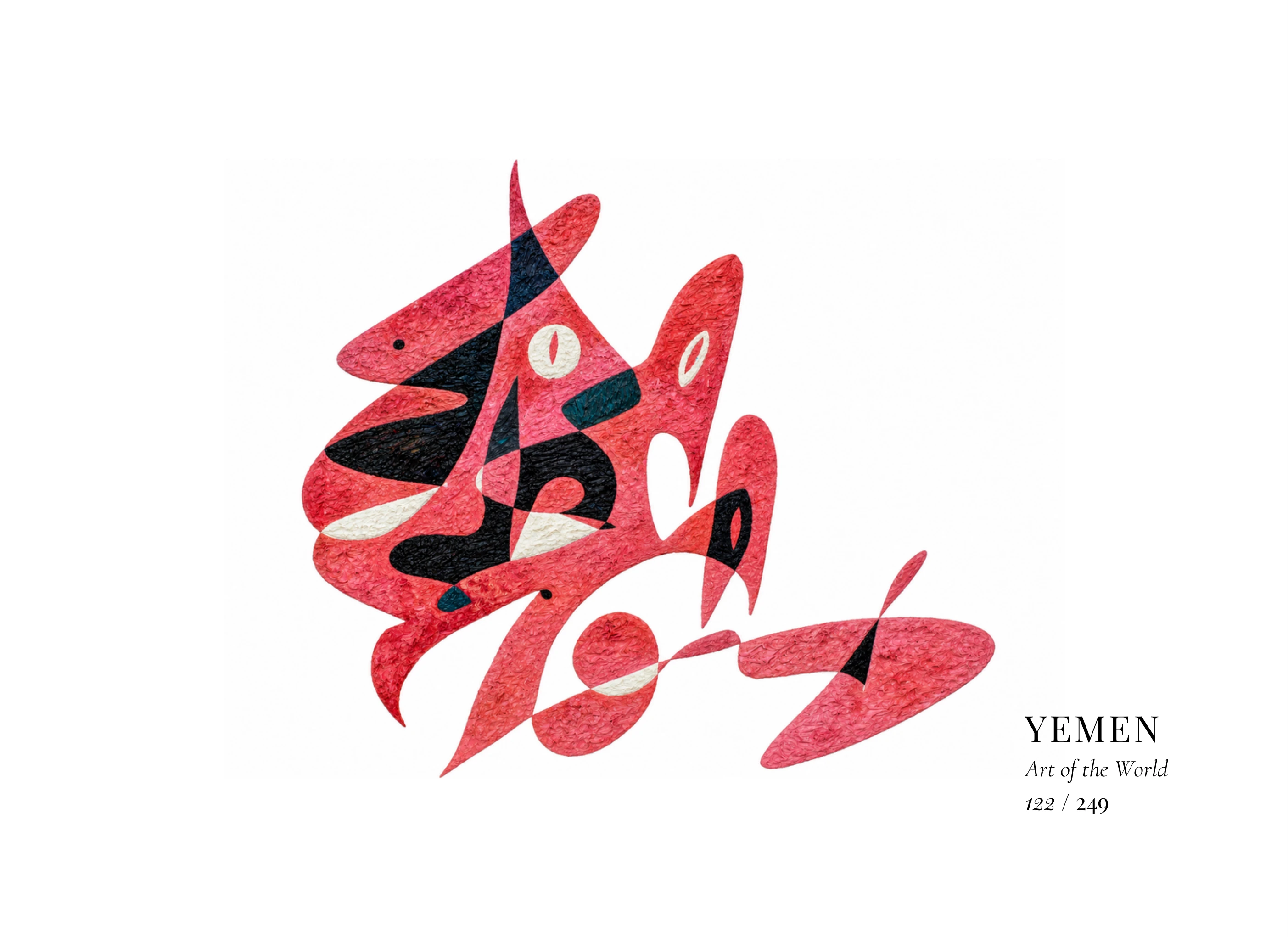 Œuvre sur Yémen par Gheorghe Virtosu, issue de la série Art of the World