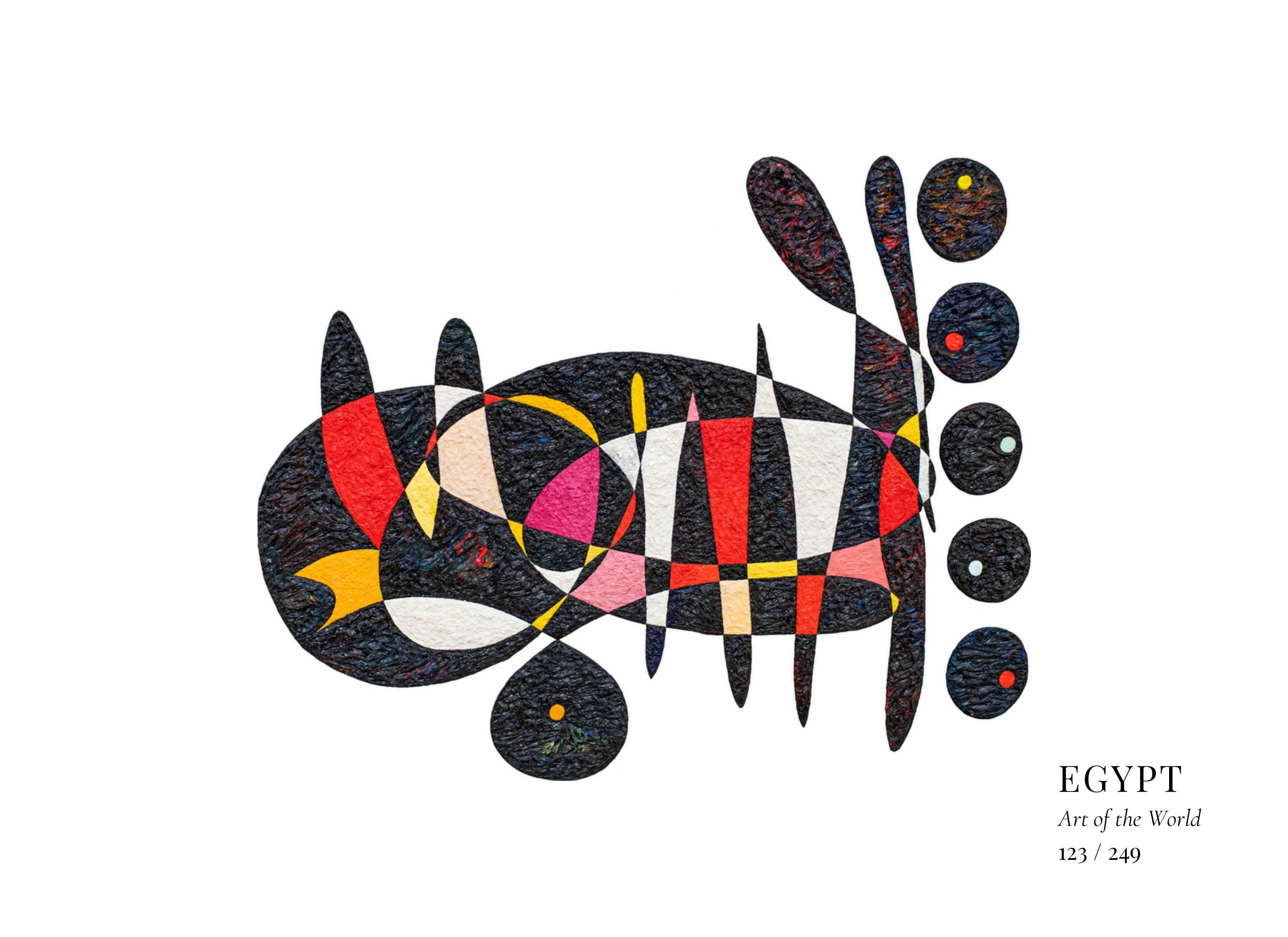 Œuvre sur Égypte par Gheorghe Virtosu, issue de la série Art of the World