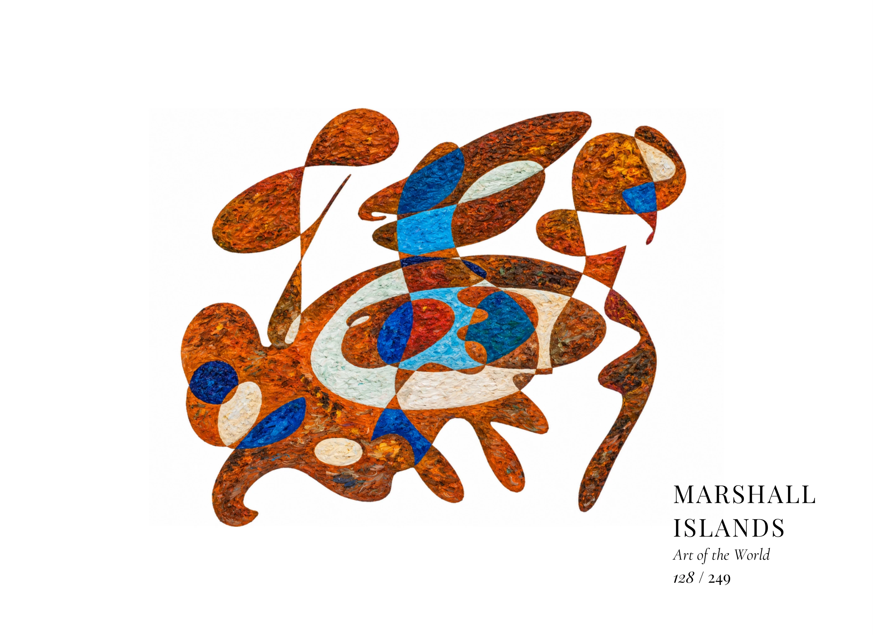 Œuvre sur Îles Marshall par Gheorghe Virtosu, issue de la série Art of the World