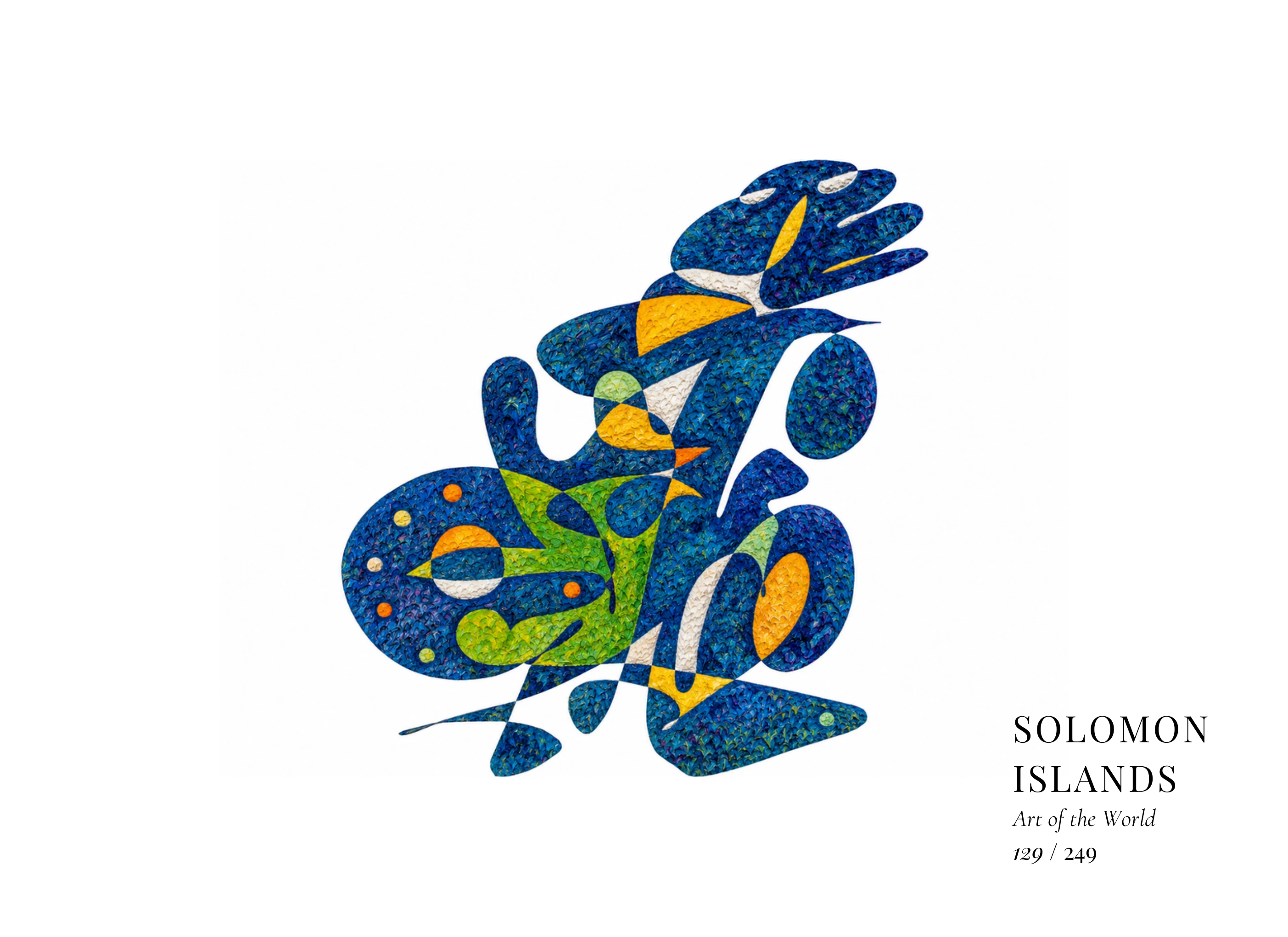 Œuvre sur Îles Salomon par Gheorghe Virtosu, issue de la série Art of the World