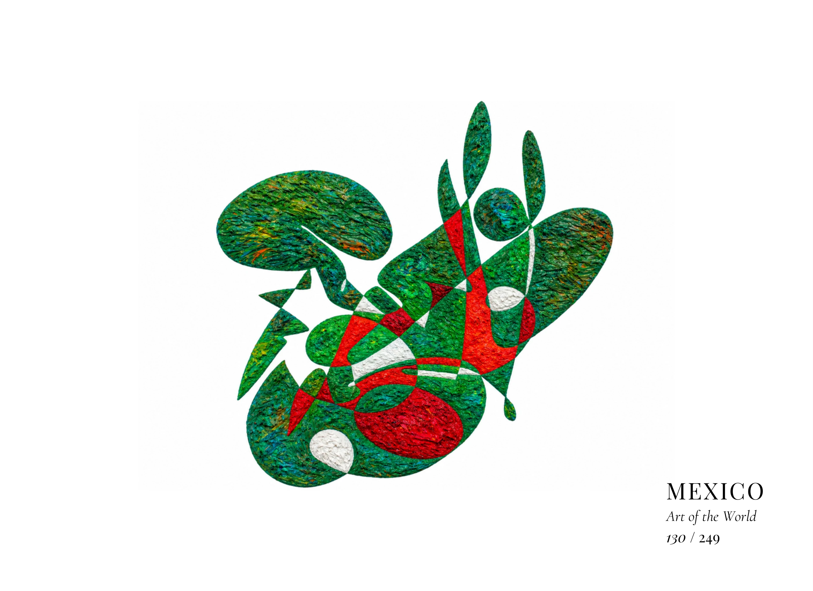 Œuvre sur Mexique par Gheorghe Virtosu, issue de la série Art of the World