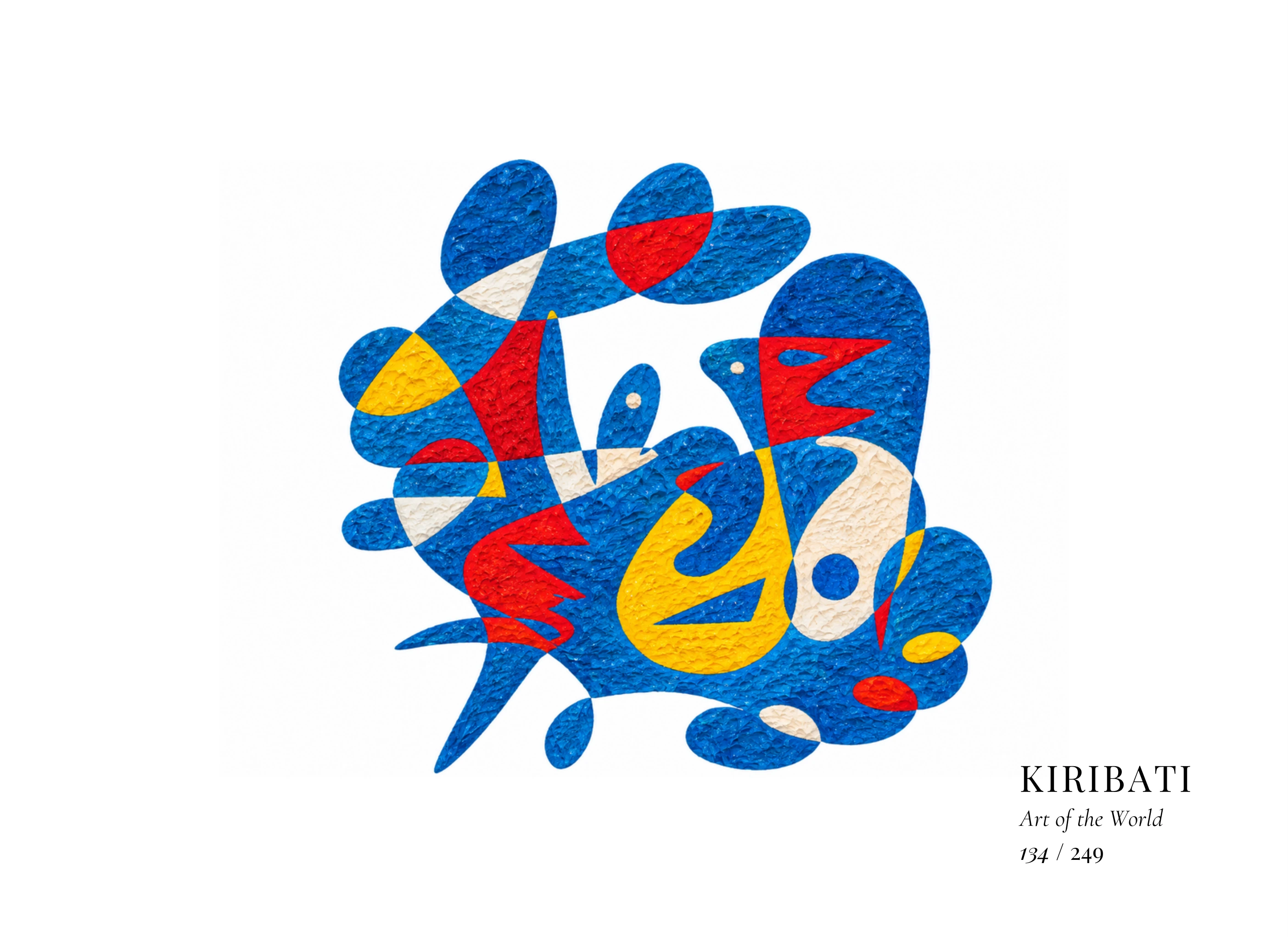 Œuvre sur Kiribati par Gheorghe Virtosu, issue de la série Art of the World