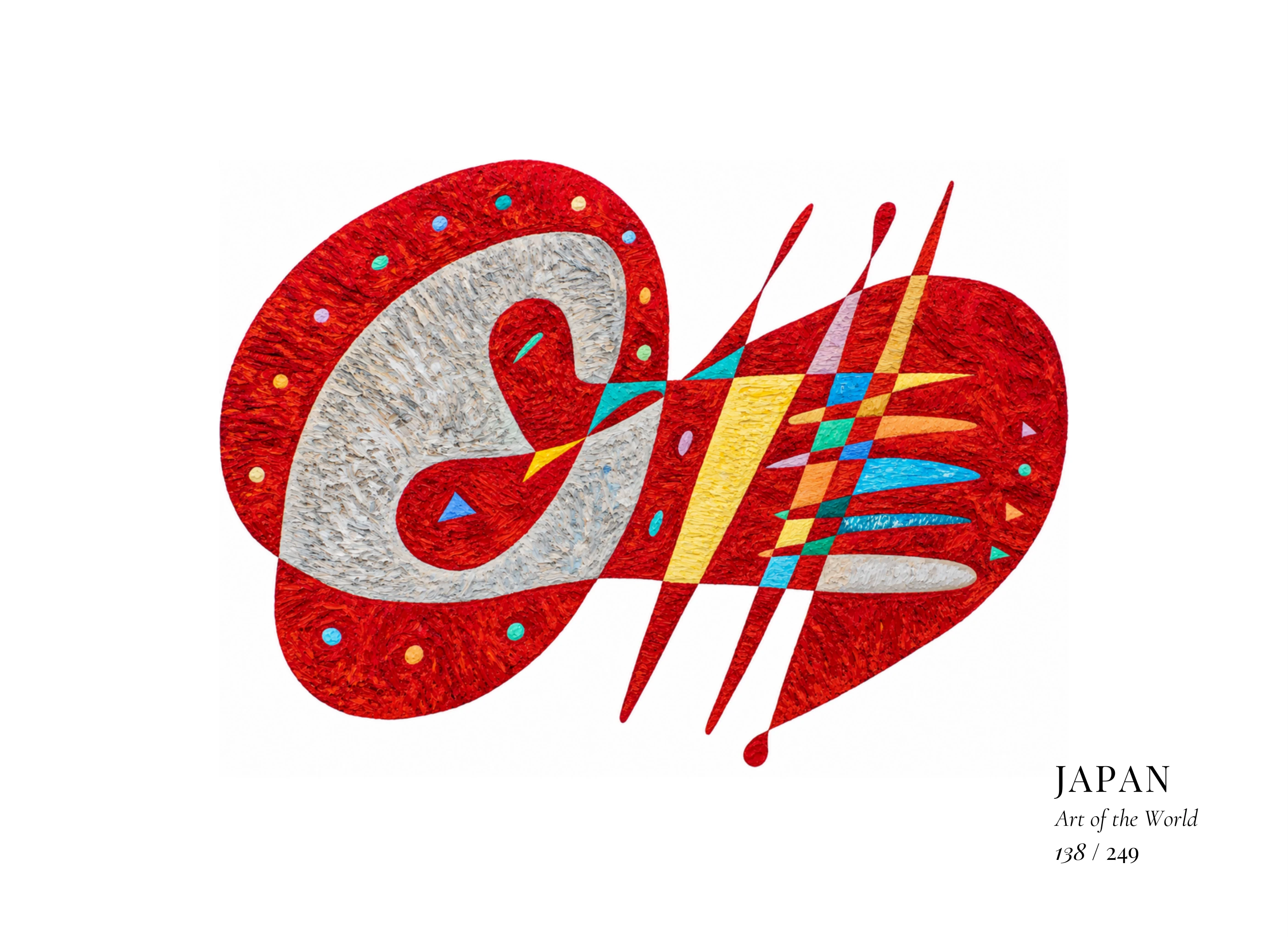 Œuvre sur Japon par Gheorghe Virtosu, issue de la série Art of the World