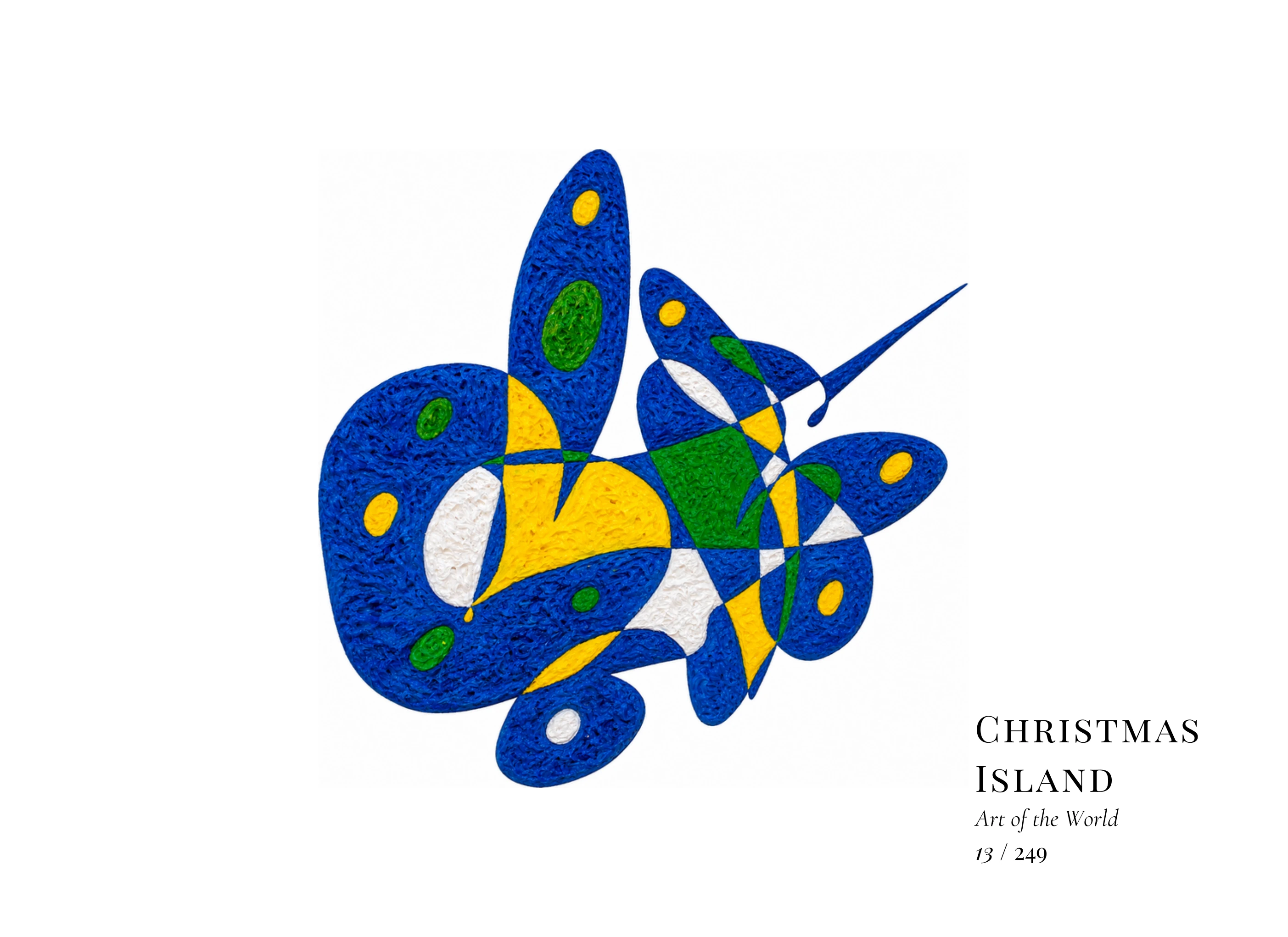 Œuvre sur Île Christmas par Gheorghe Virtosu, issue de la série Art of the World