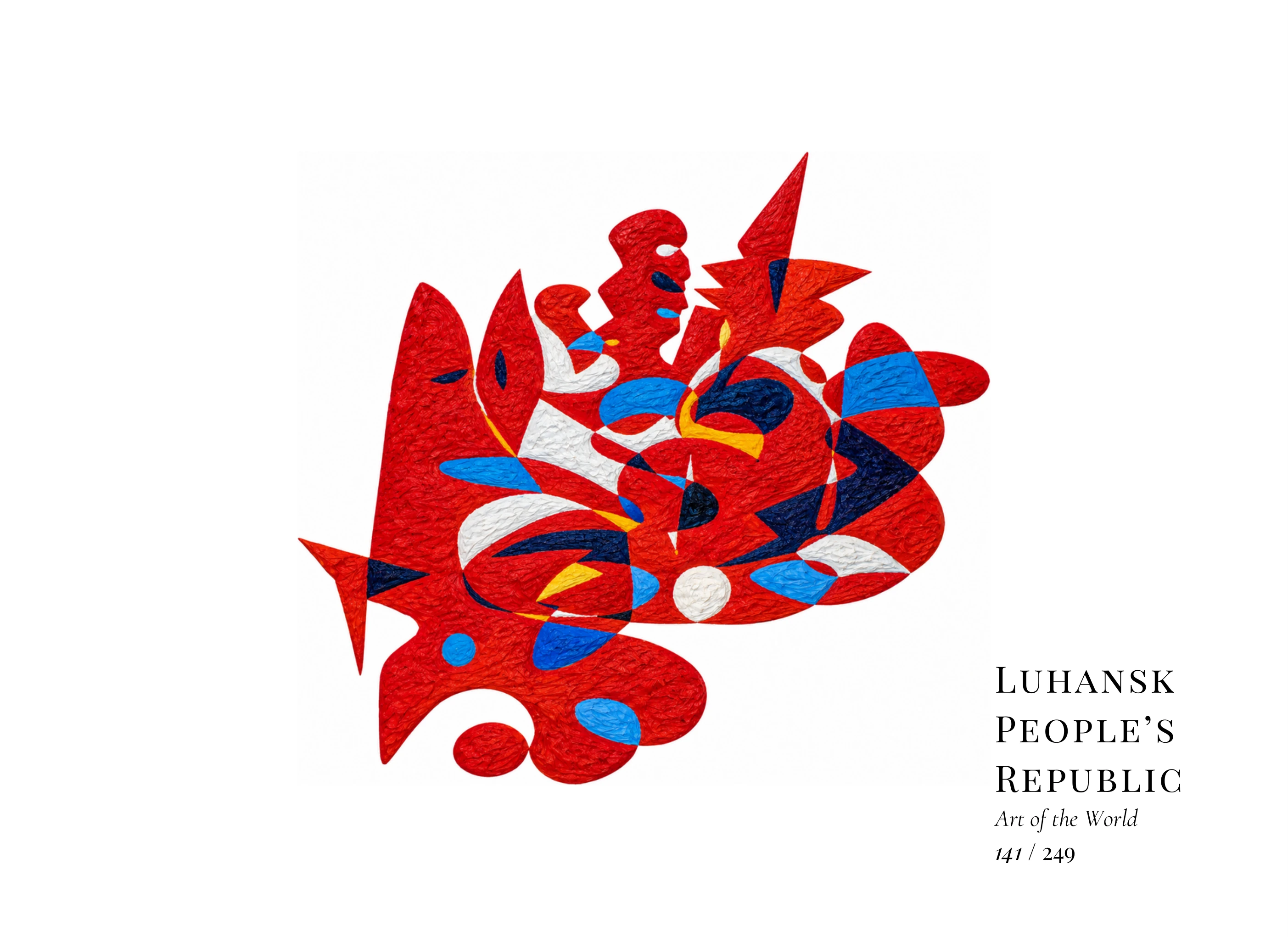 Œuvre sur République populaire de Lougansk par Gheorghe Virtosu, issue de la série Art of the World