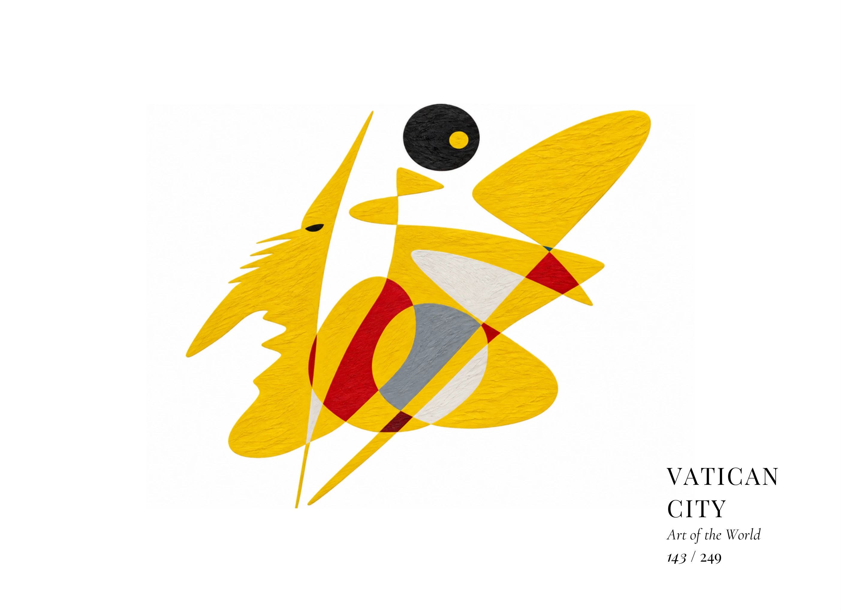 Œuvre sur Cité du Vatican par Gheorghe Virtosu, issue de la série Art of the World