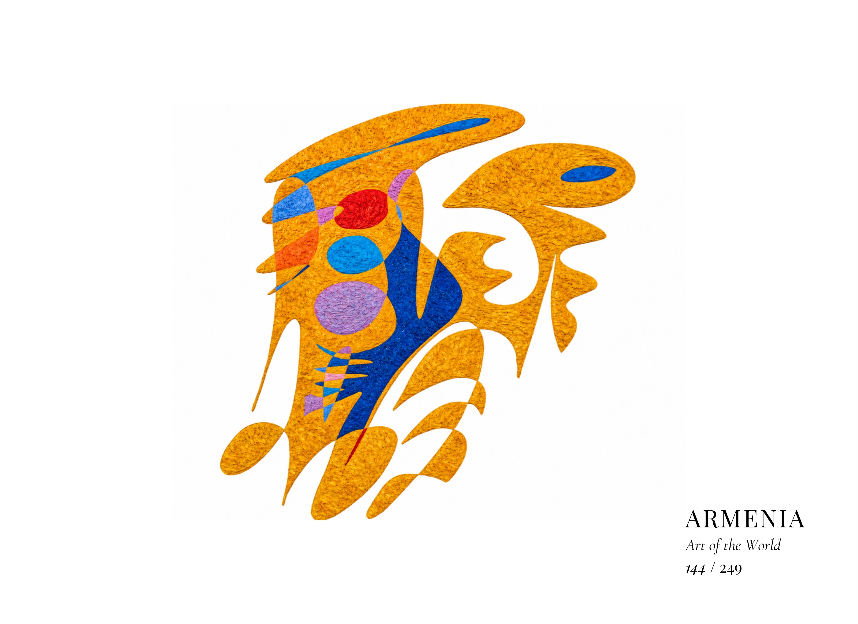 Œuvre sur Arménie par Gheorghe Virtosu, issue de la série Art of the World