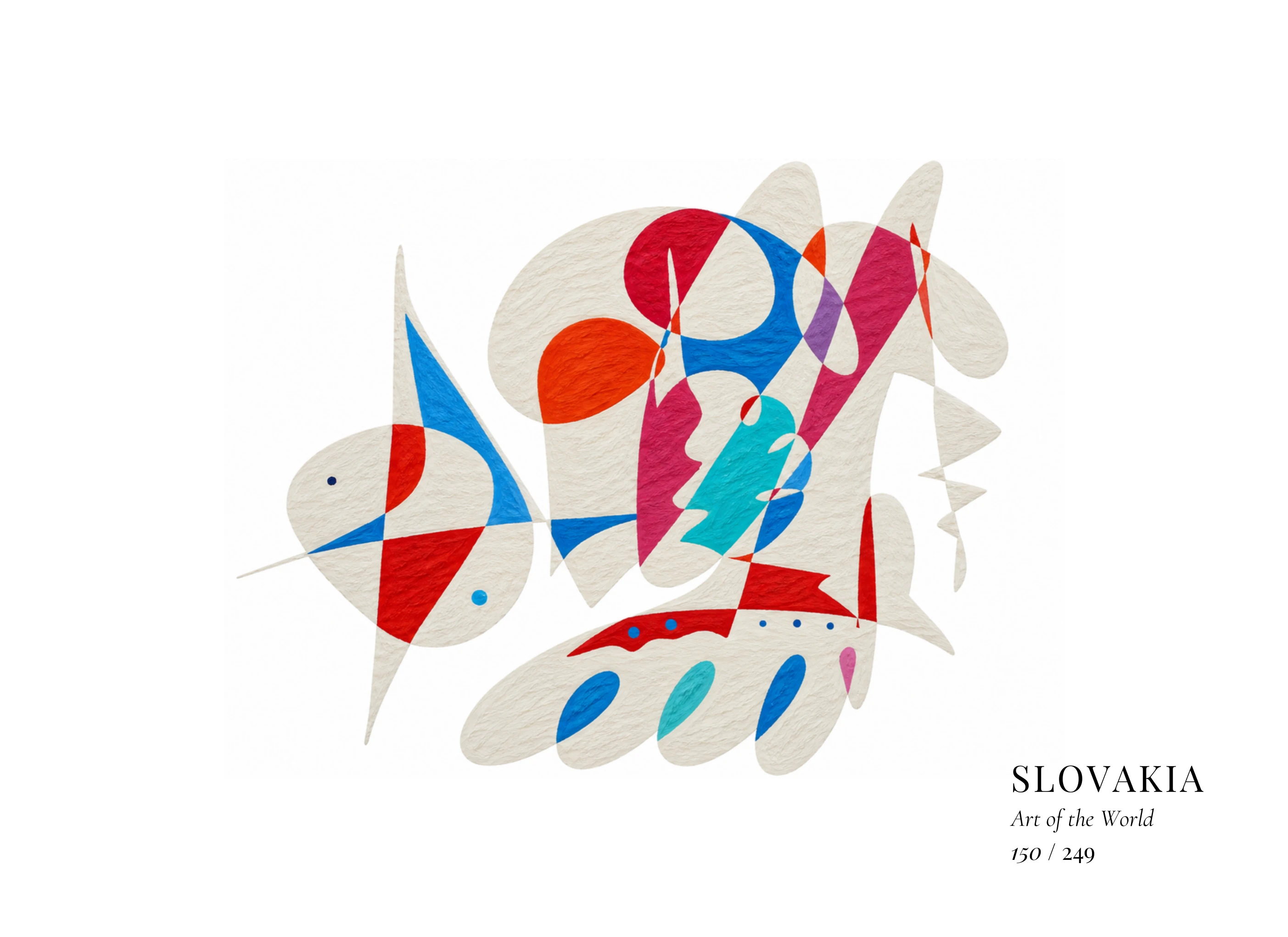 Œuvre sur Slovaquie par Gheorghe Virtosu, issue de la série Art of the World