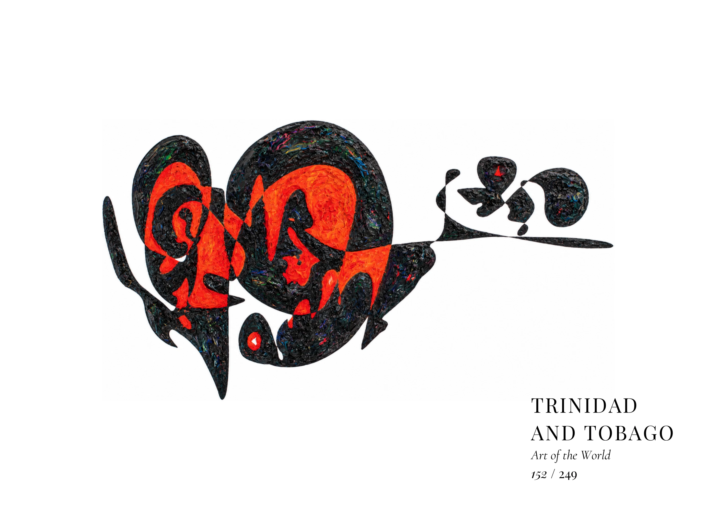 Œuvre sur Trinité-et-Tobago par Gheorghe Virtosu, issue de la série Art of the World