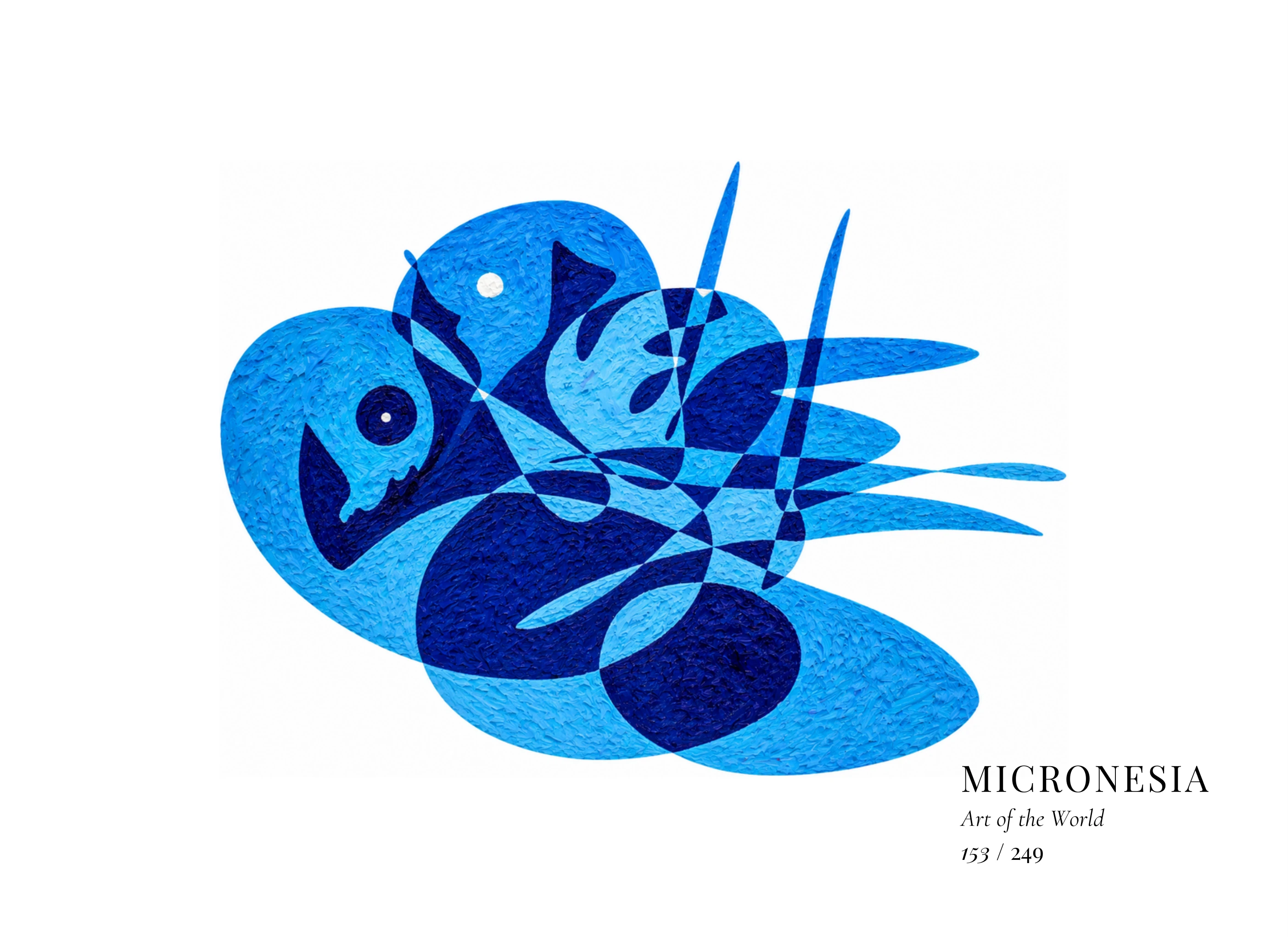 Œuvre sur Micronésie par Gheorghe Virtosu, issue de la série Art of the World