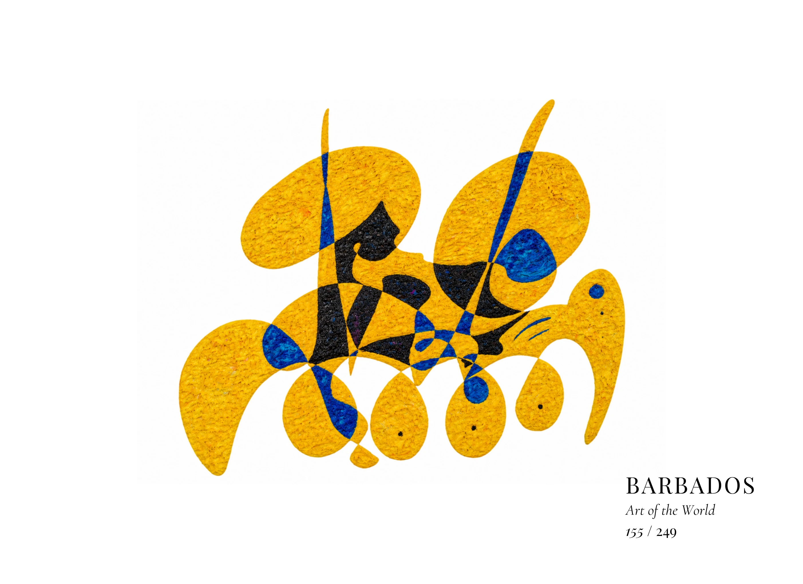 Œuvre sur Barbade par Gheorghe Virtosu, issue de la série Art of the World