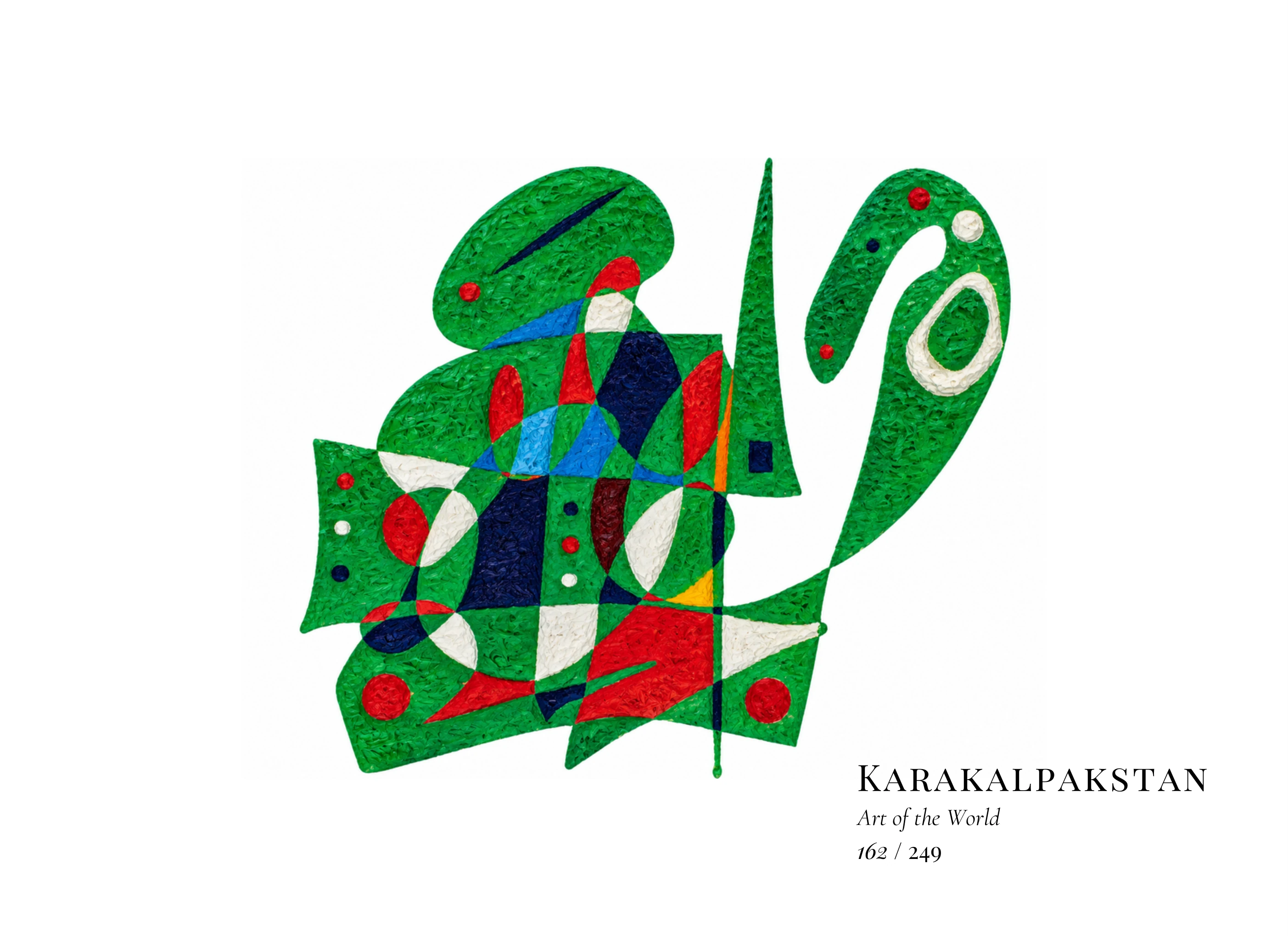 Œuvre sur Karakalpakstan par Gheorghe Virtosu, issue de la série Art of the World