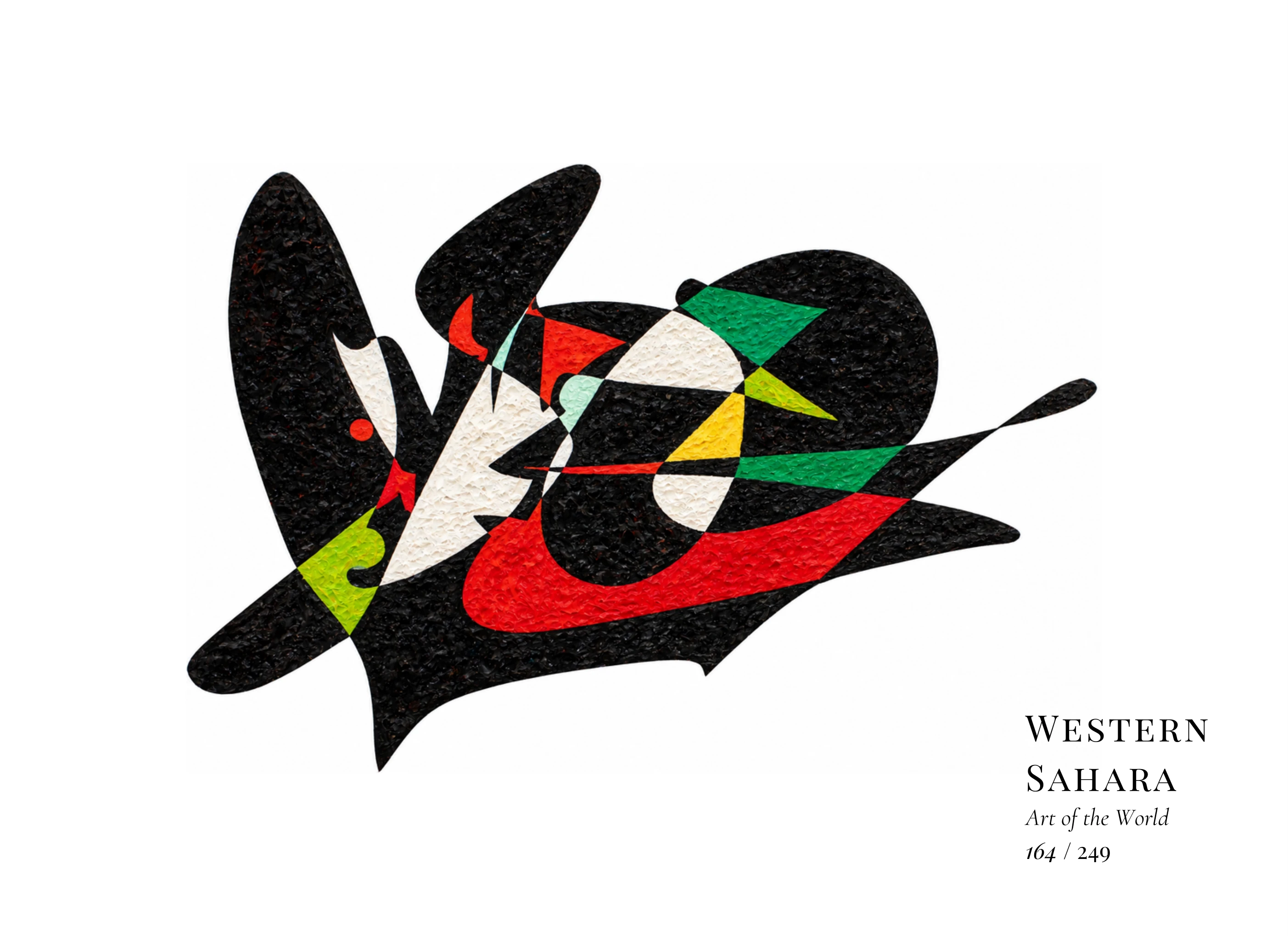 Œuvre sur Sahara occidental par Gheorghe Virtosu, issue de la série Art of the World