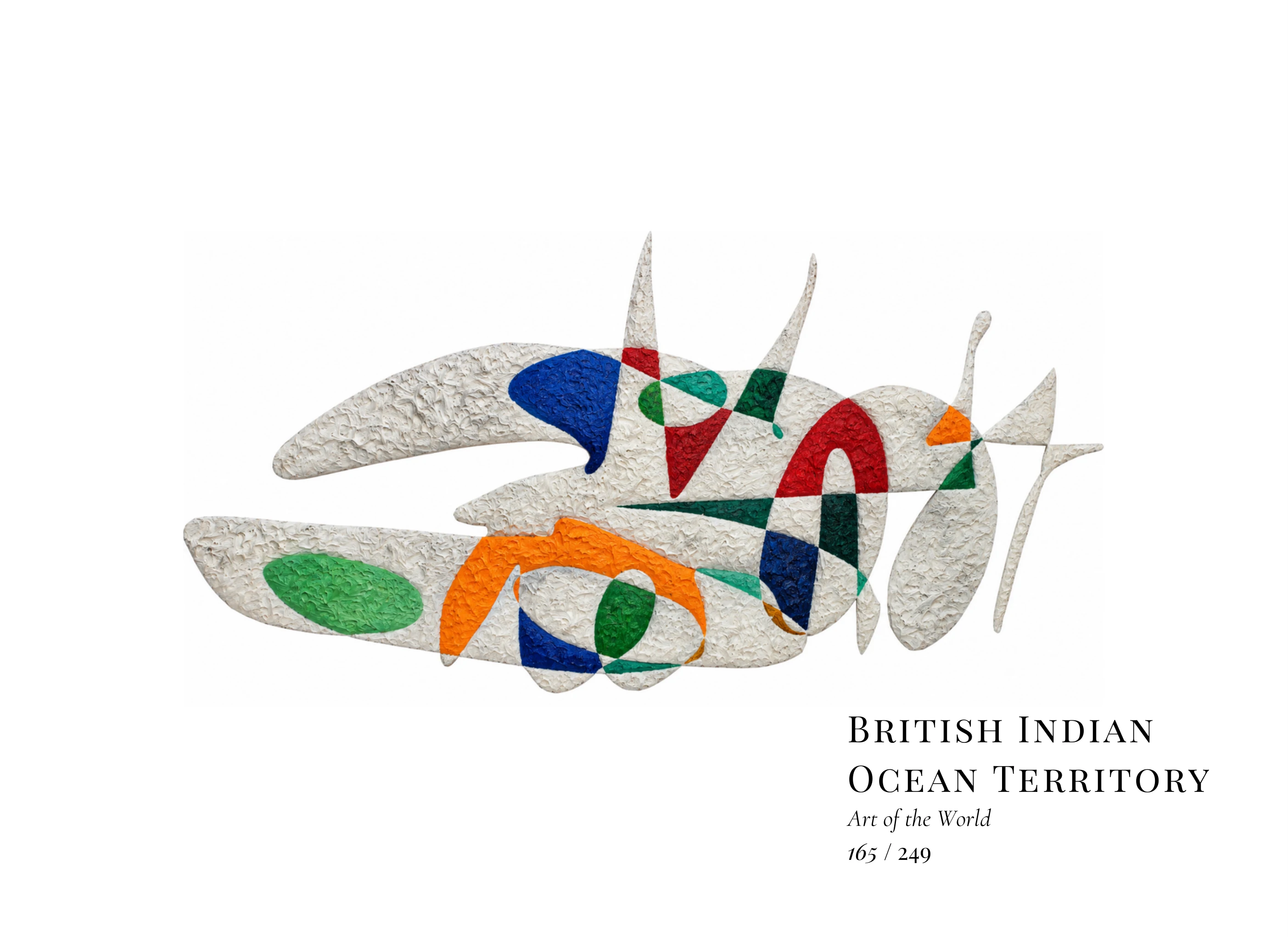 Œuvre sur Territoire britannique de l'océan Indien par Gheorghe Virtosu, issue de la série Art of the World