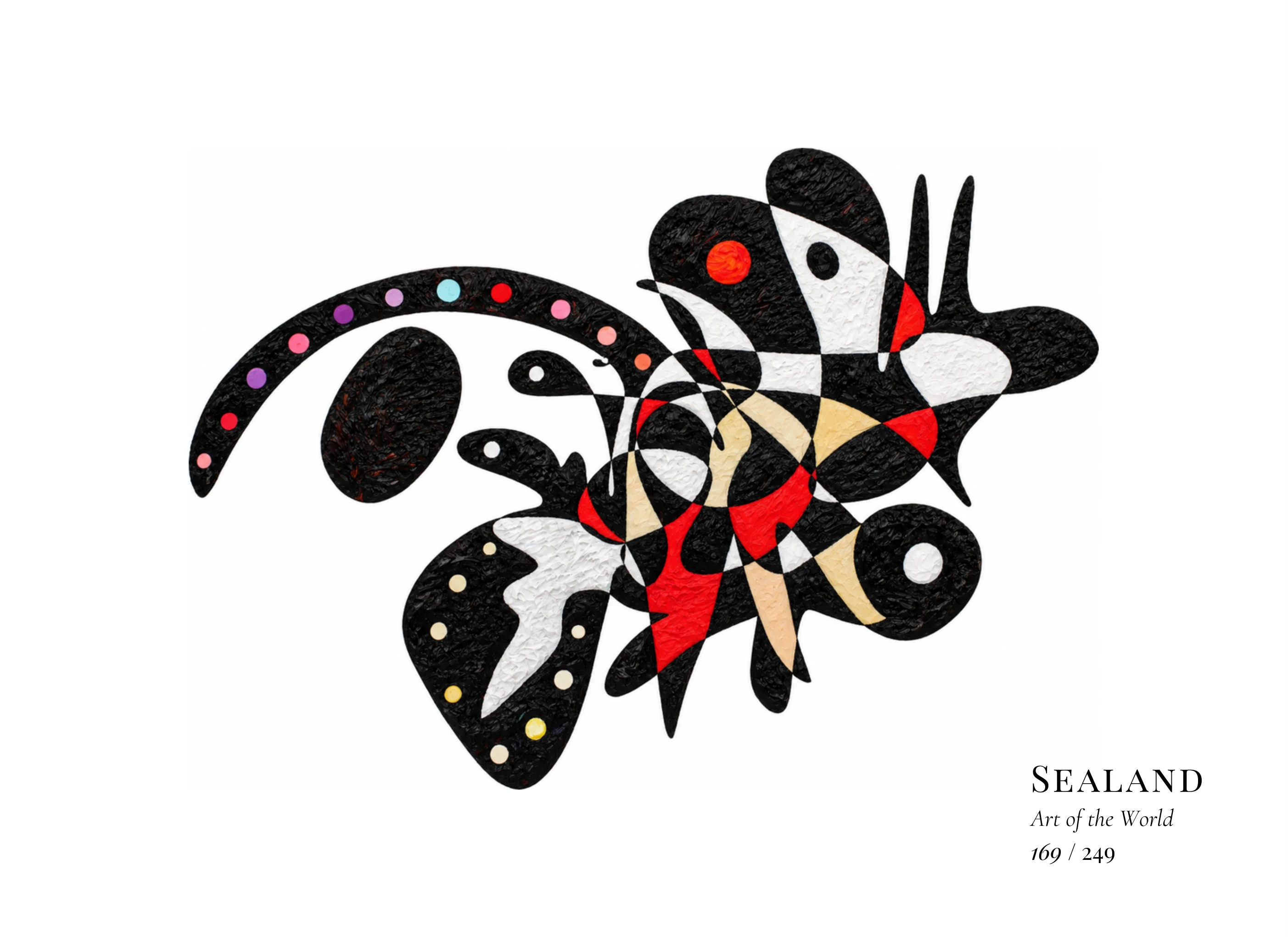 Œuvre sur Sealand par Gheorghe Virtosu, issue de la série Art of the World