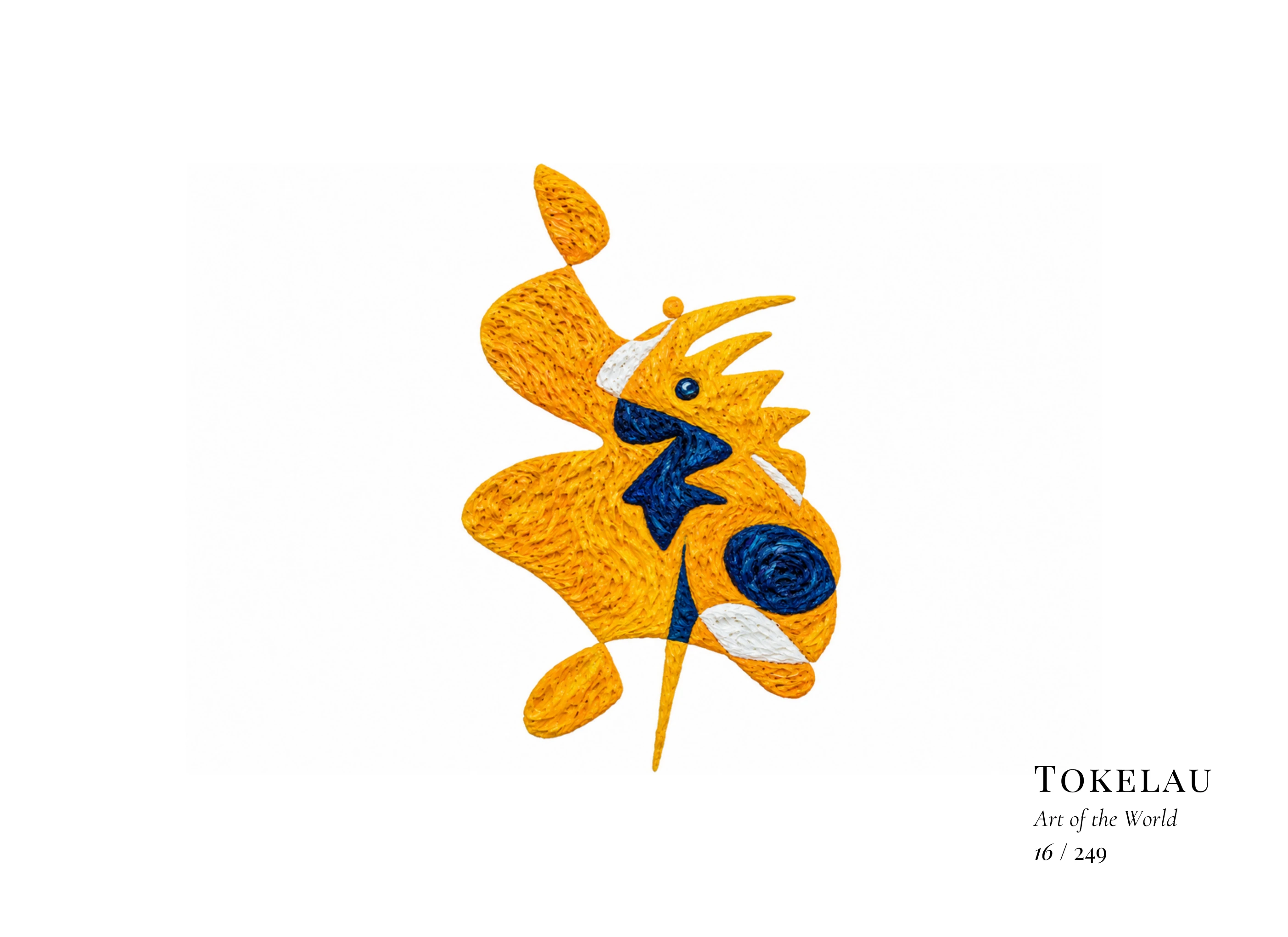 Œuvre sur Tokelau par Gheorghe Virtosu, issue de la série Art of the World