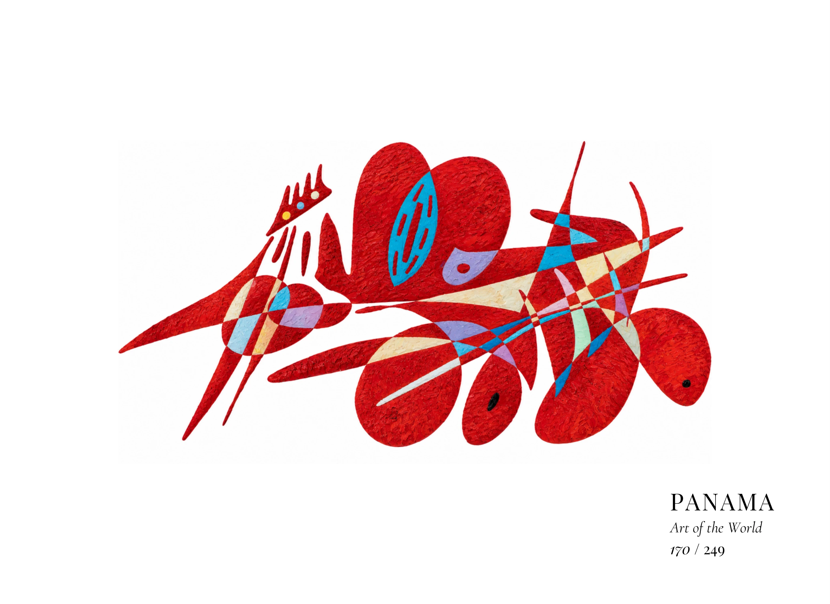 Œuvre sur Panama par Gheorghe Virtosu, issue de la série Art of the World