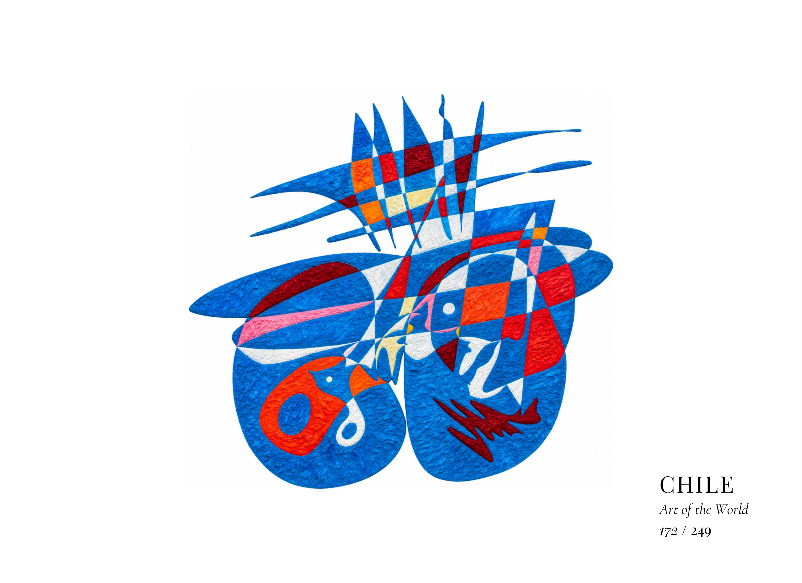 Œuvre sur Chili par Gheorghe Virtosu, issue de la série Art of the World