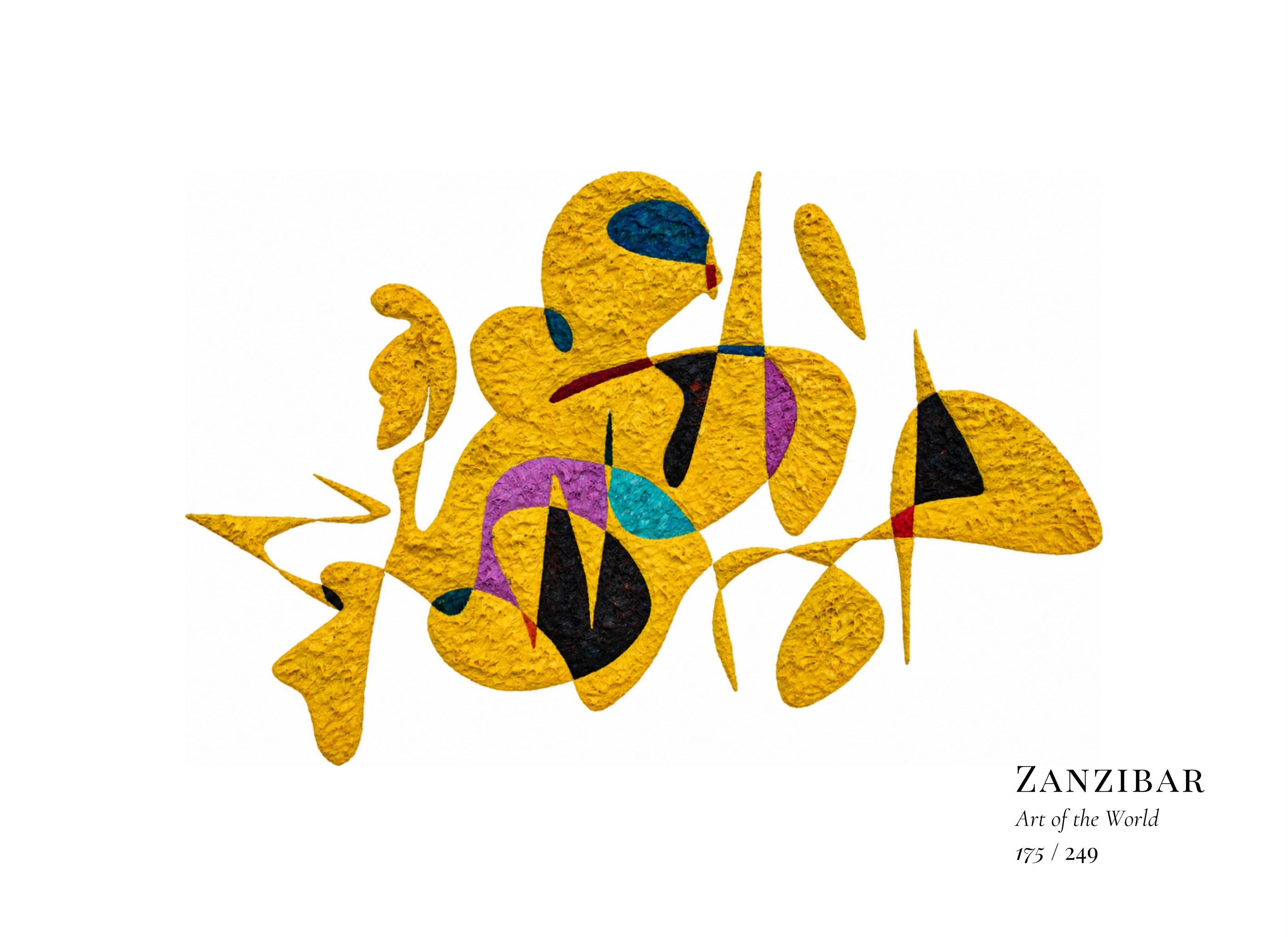 Œuvre sur Zanzibar par Gheorghe Virtosu, issue de la série Art of the World