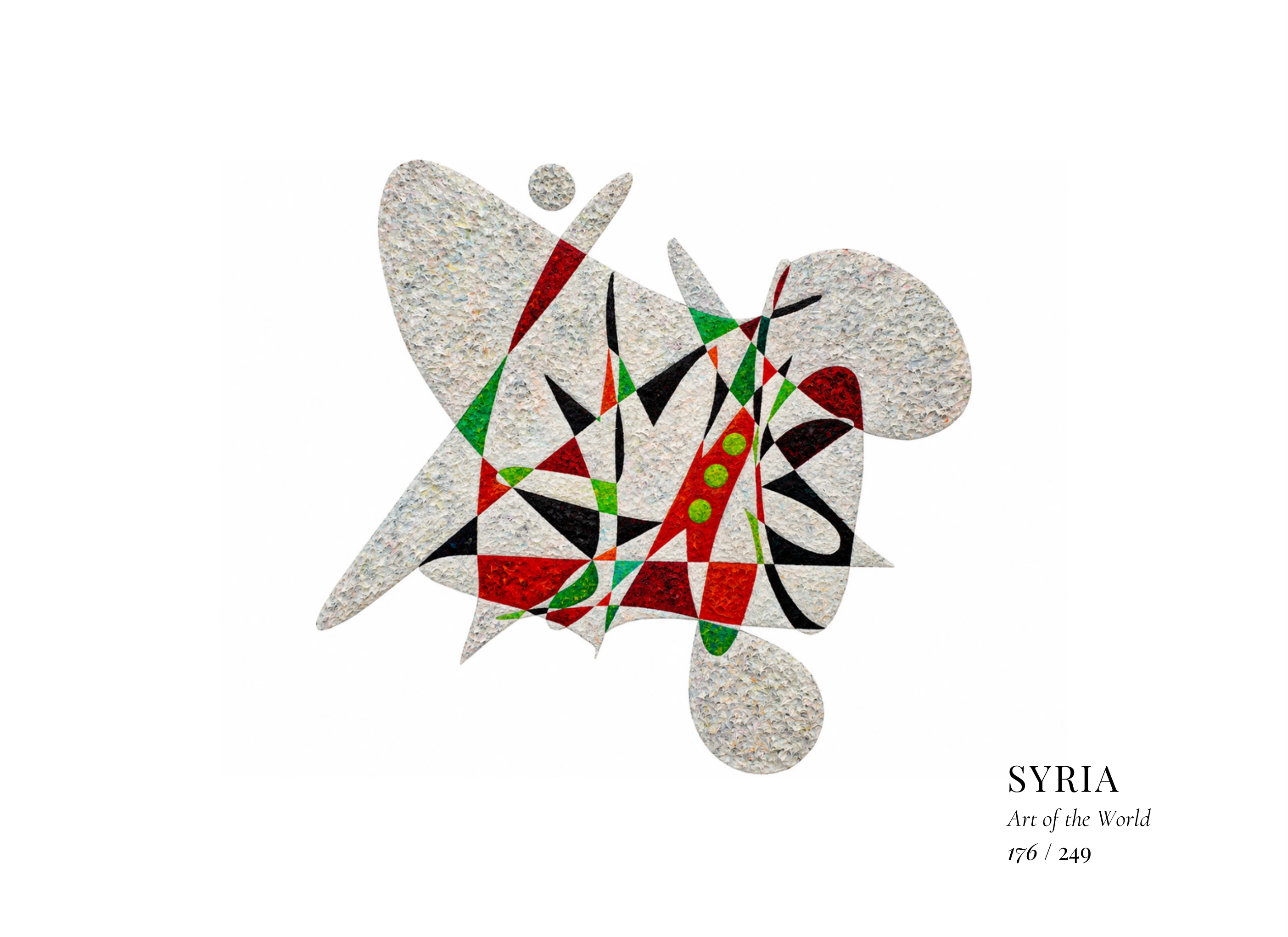 Œuvre sur Syrie par Gheorghe Virtosu, issue de la série Art of the World