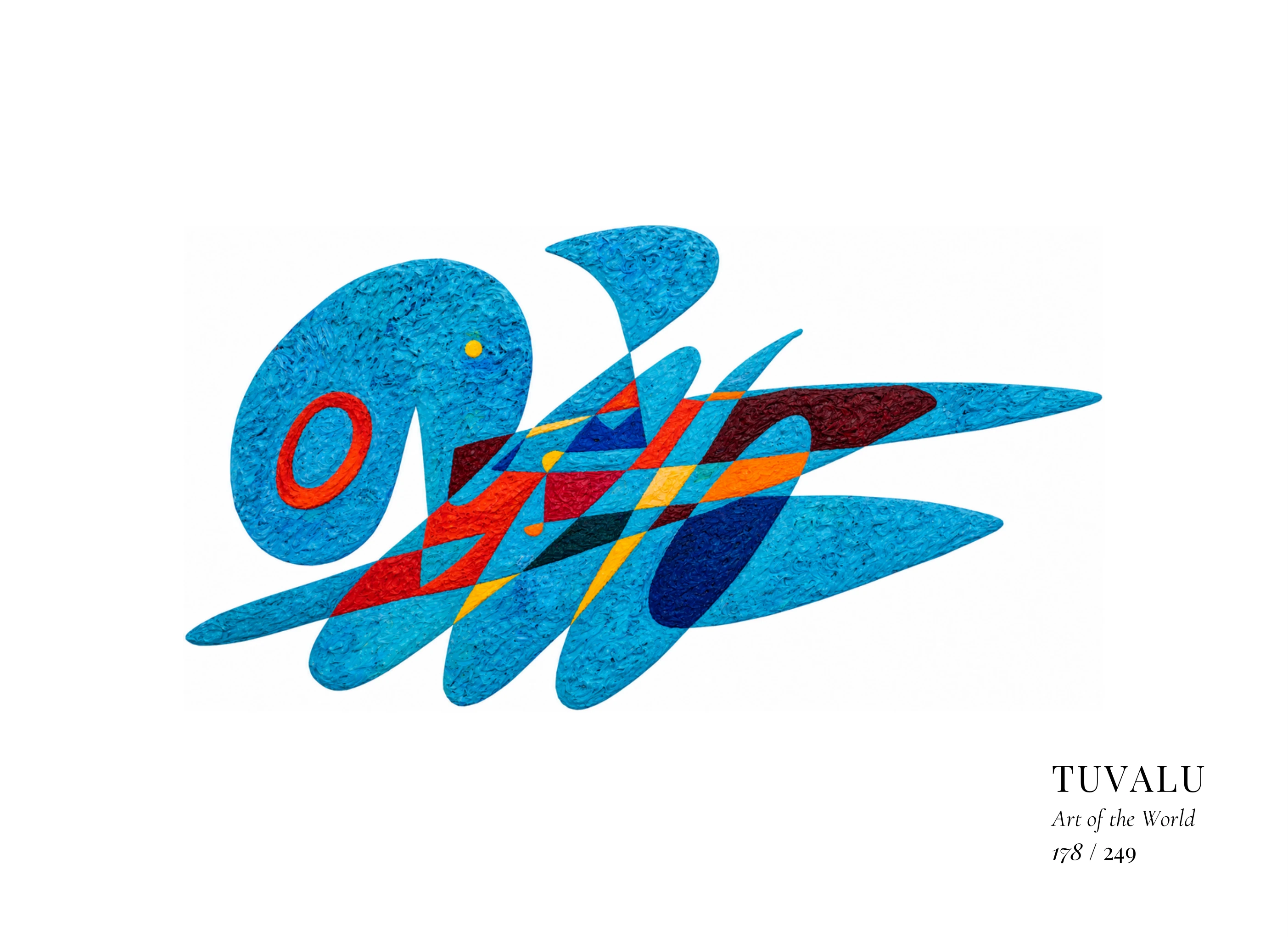 Œuvre sur Tuvalu par Gheorghe Virtosu, issue de la série Art of the World