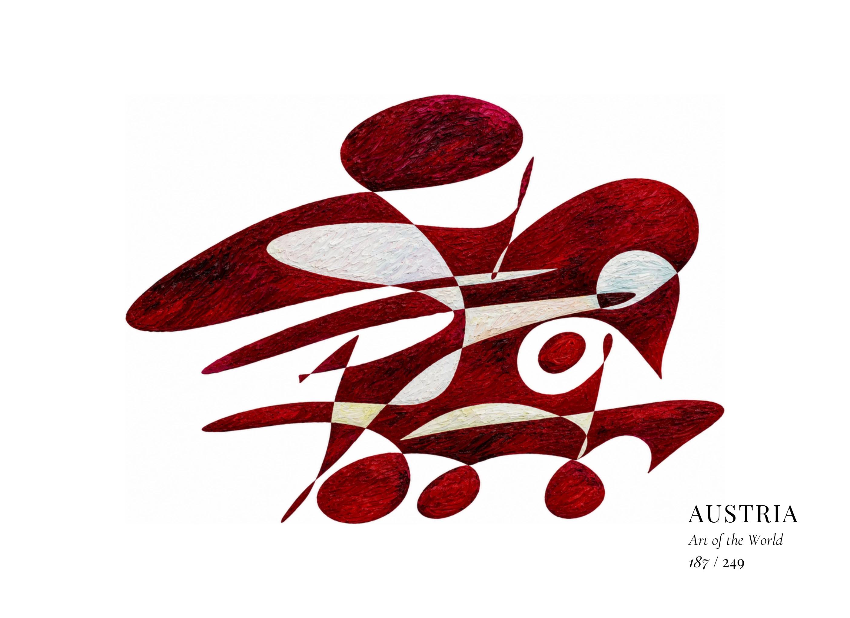 Œuvre sur Autriche par Gheorghe Virtosu, issue de la série Art of the World