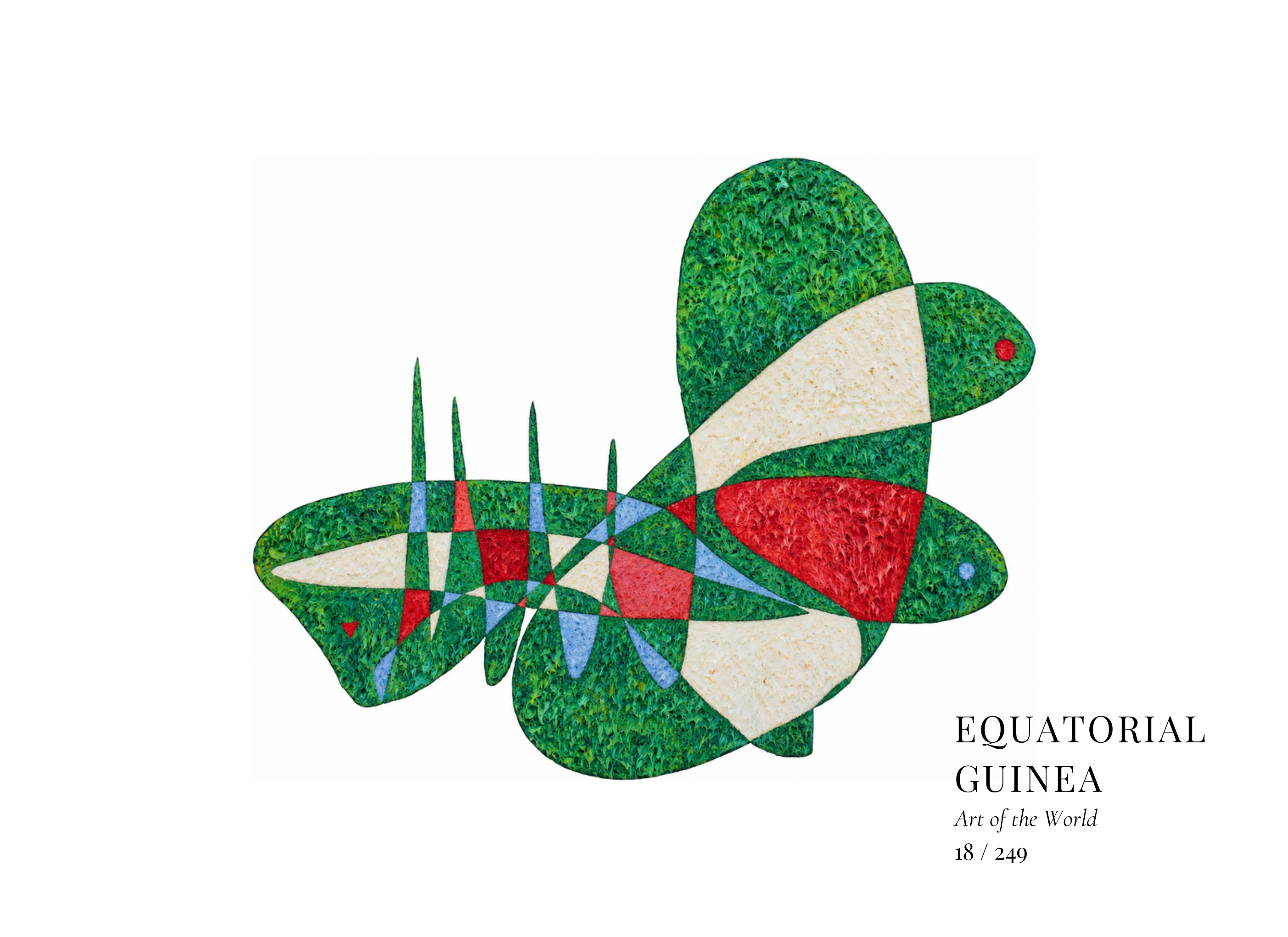 Œuvre sur Guinée équatoriale par Gheorghe Virtosu, issue de la série Art of the World
