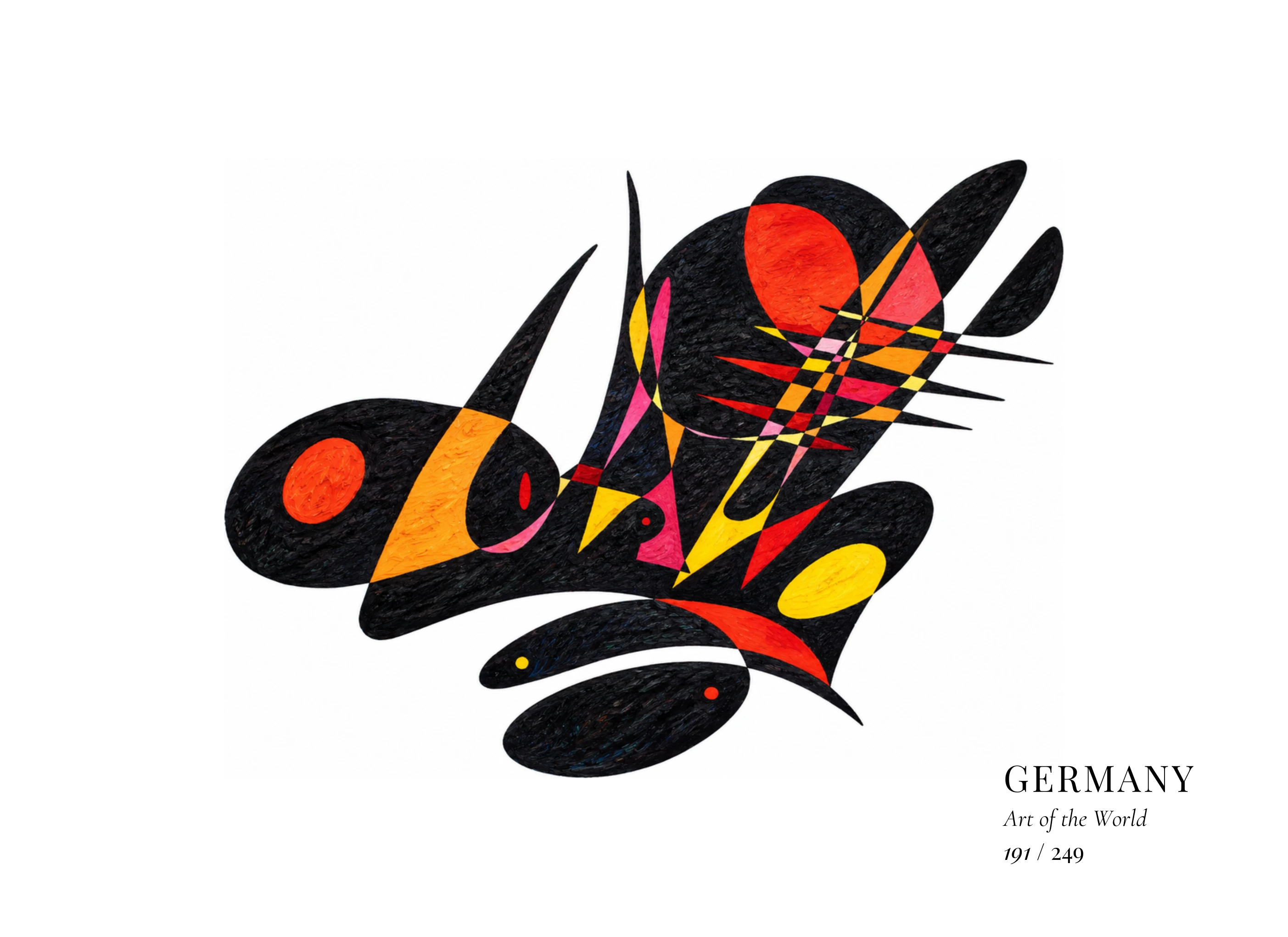 Œuvre sur Allemagne par Gheorghe Virtosu, issue de la série Art of the World