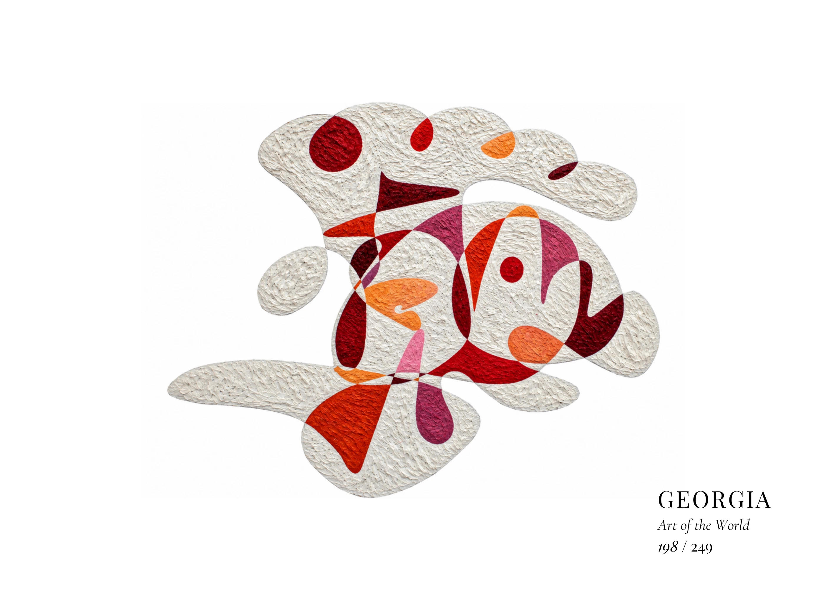 Œuvre sur Géorgie par Gheorghe Virtosu, issue de la série Art of the World