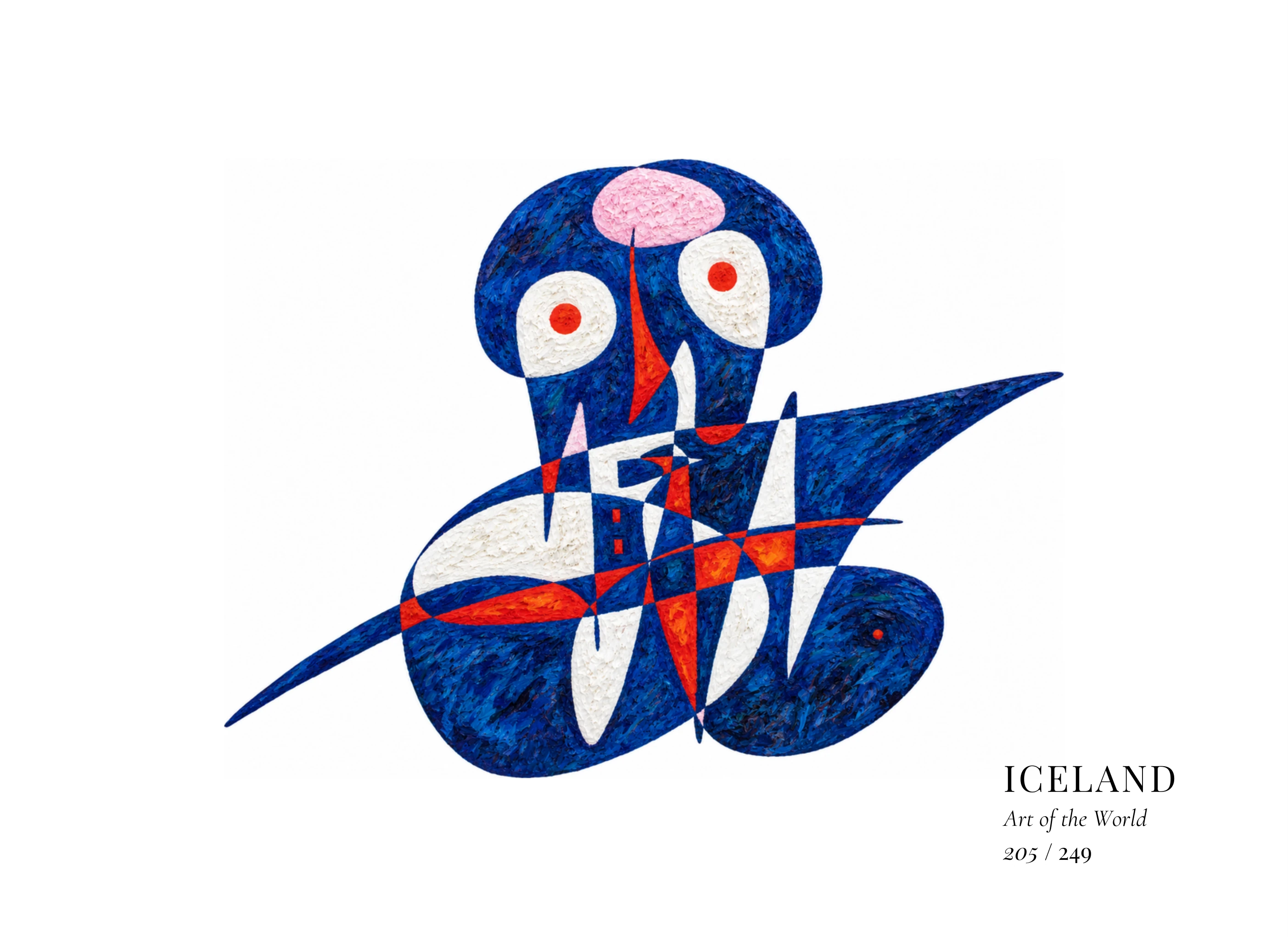 Œuvre sur Islande par Gheorghe Virtosu, issue de la série Art of the World