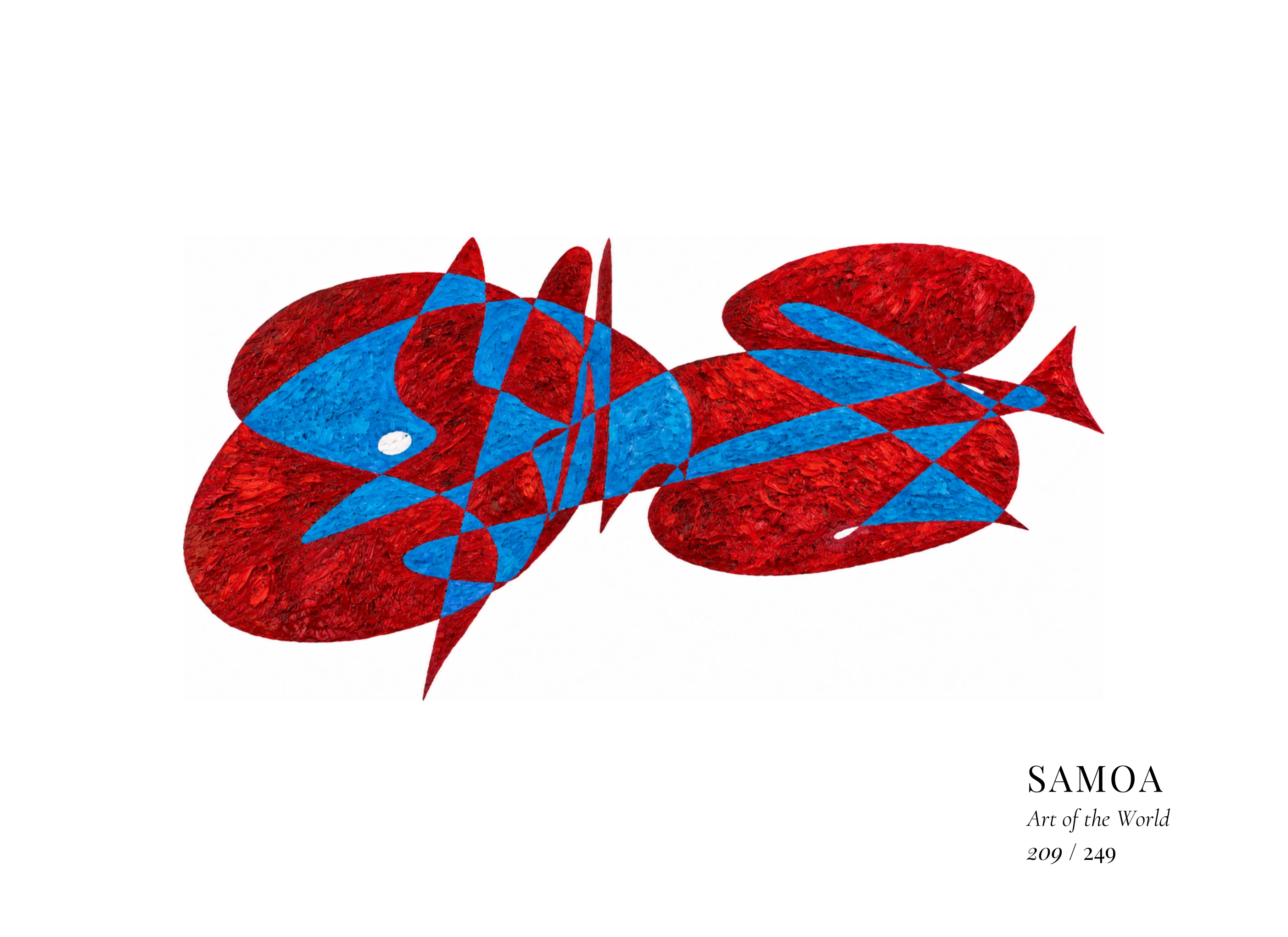 Œuvre sur Samoa par Gheorghe Virtosu, issue de la série Art of the World
