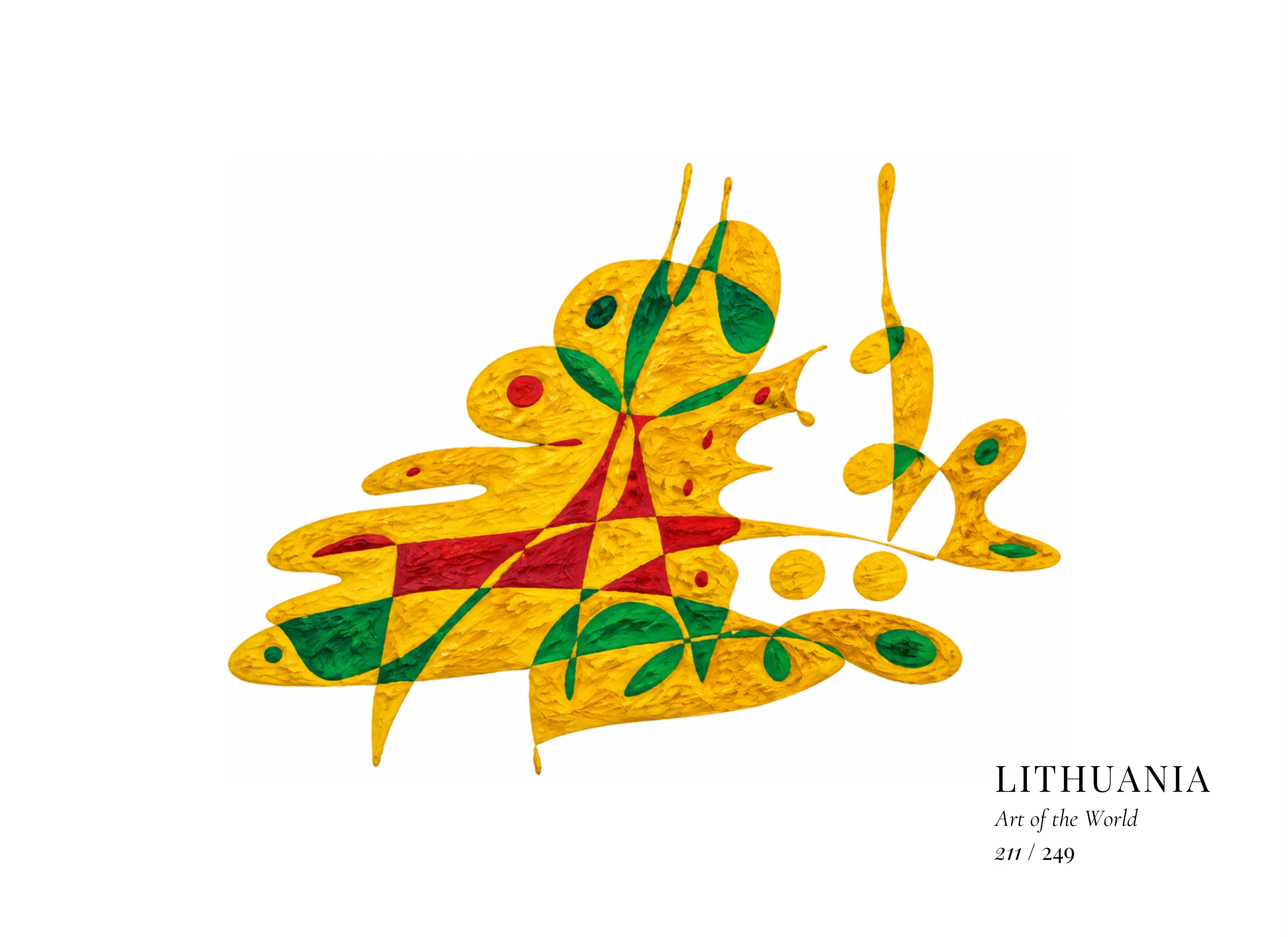 Œuvre sur Lituanie par Gheorghe Virtosu, issue de la série Art of the World