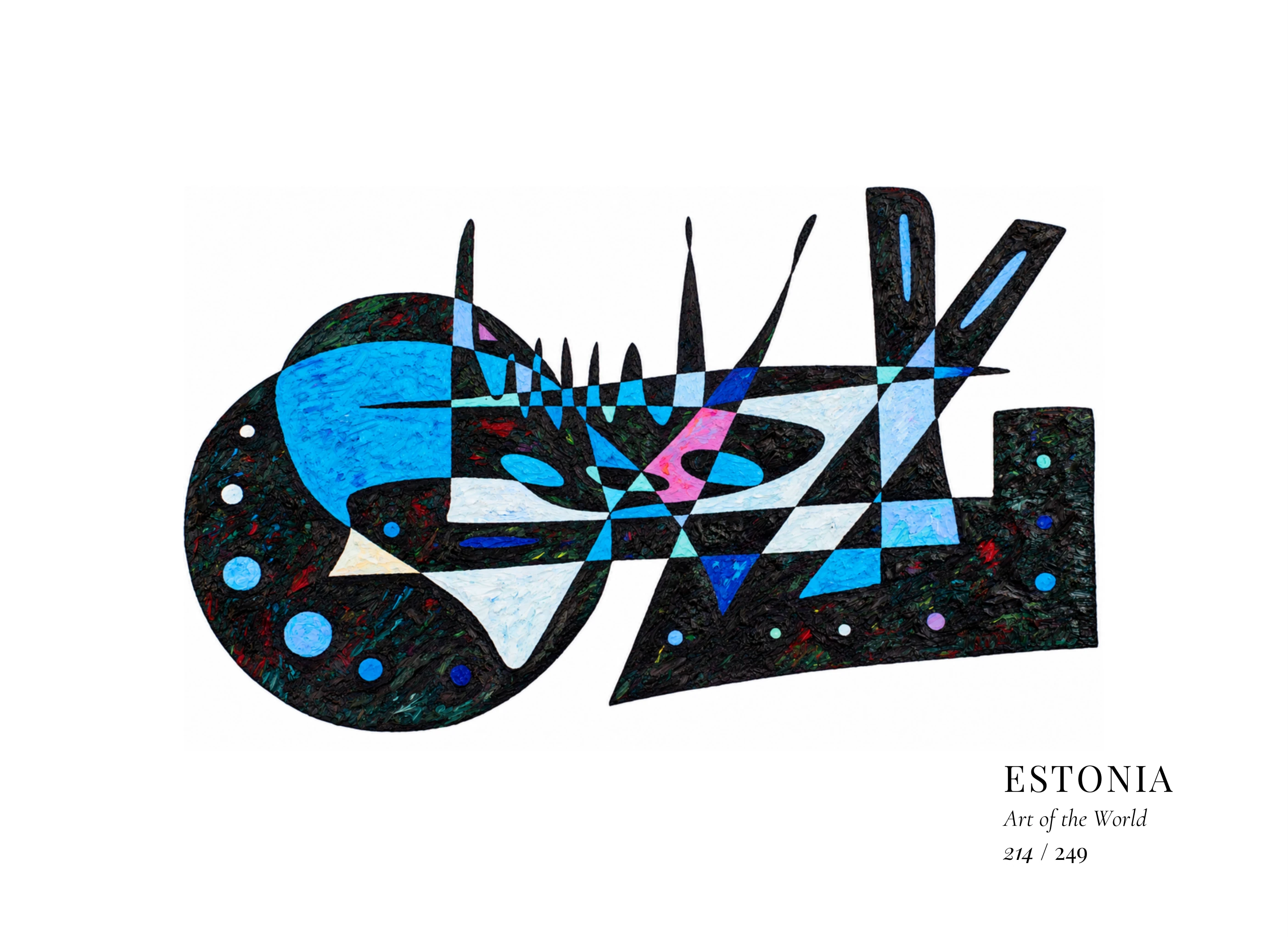 Œuvre sur Estonie par Gheorghe Virtosu, issue de la série Art of the World