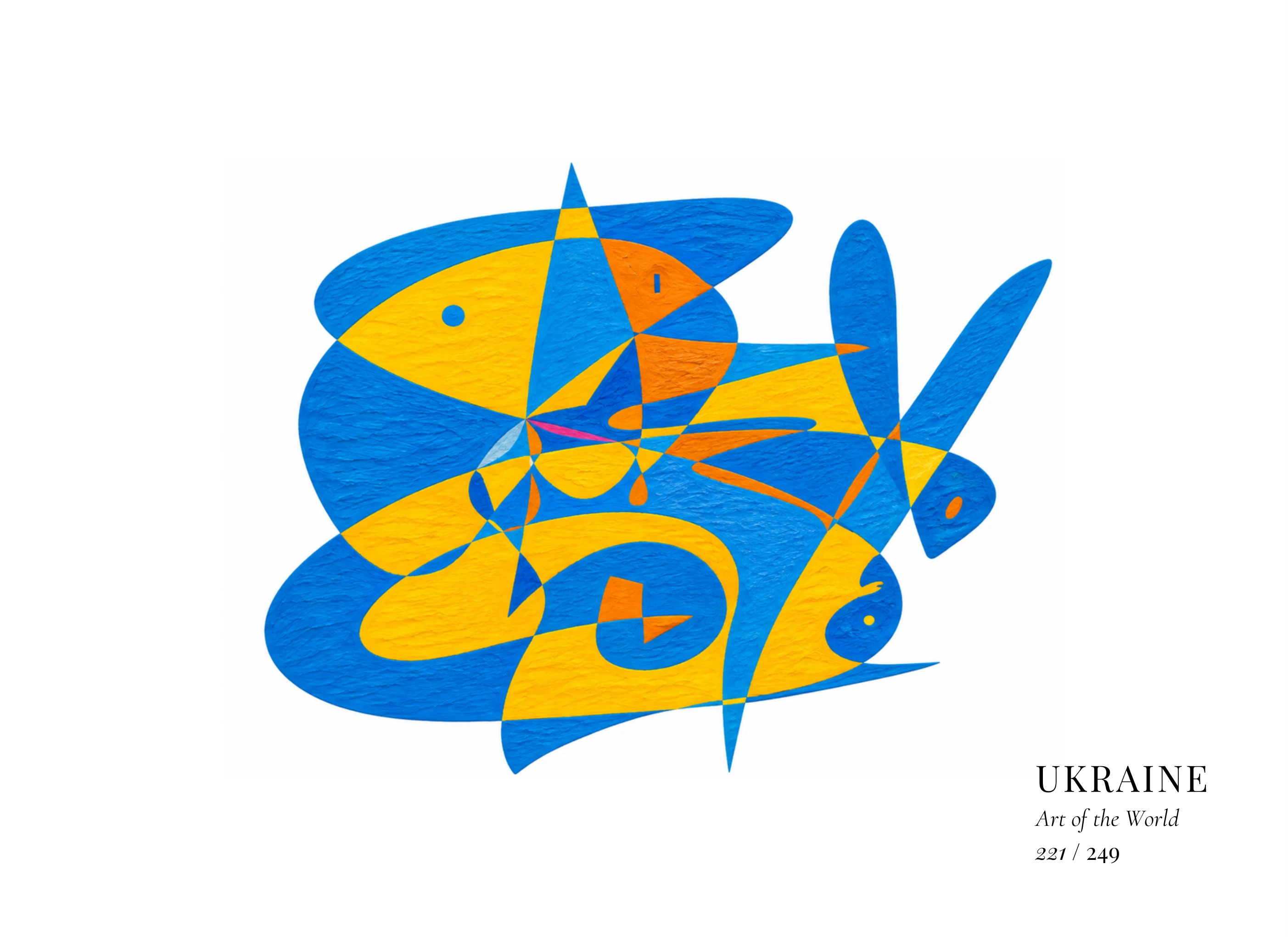 Œuvre sur Ukraine par Gheorghe Virtosu, issue de la série Art of the World
