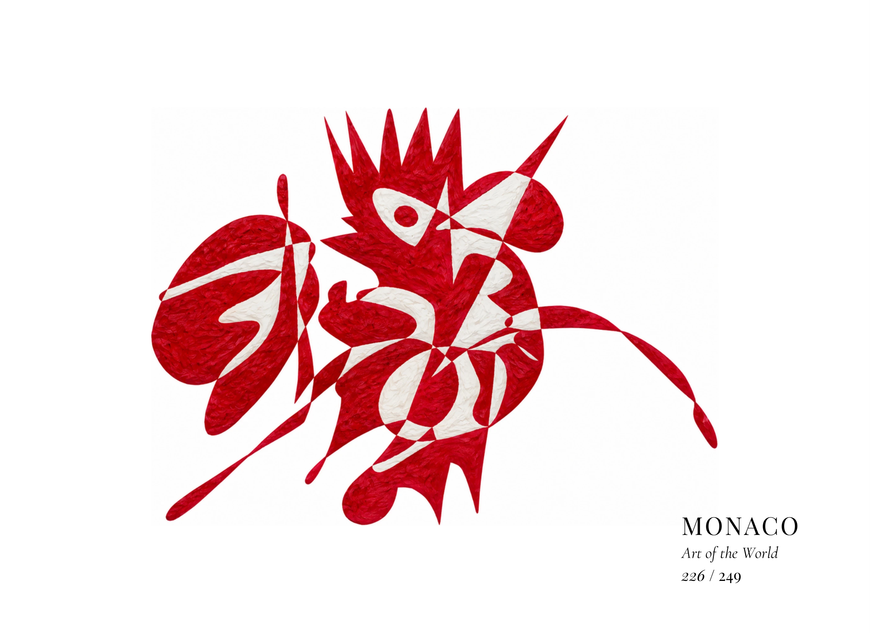 Œuvre sur Monaco par Gheorghe Virtosu, issue de la série Art of the World