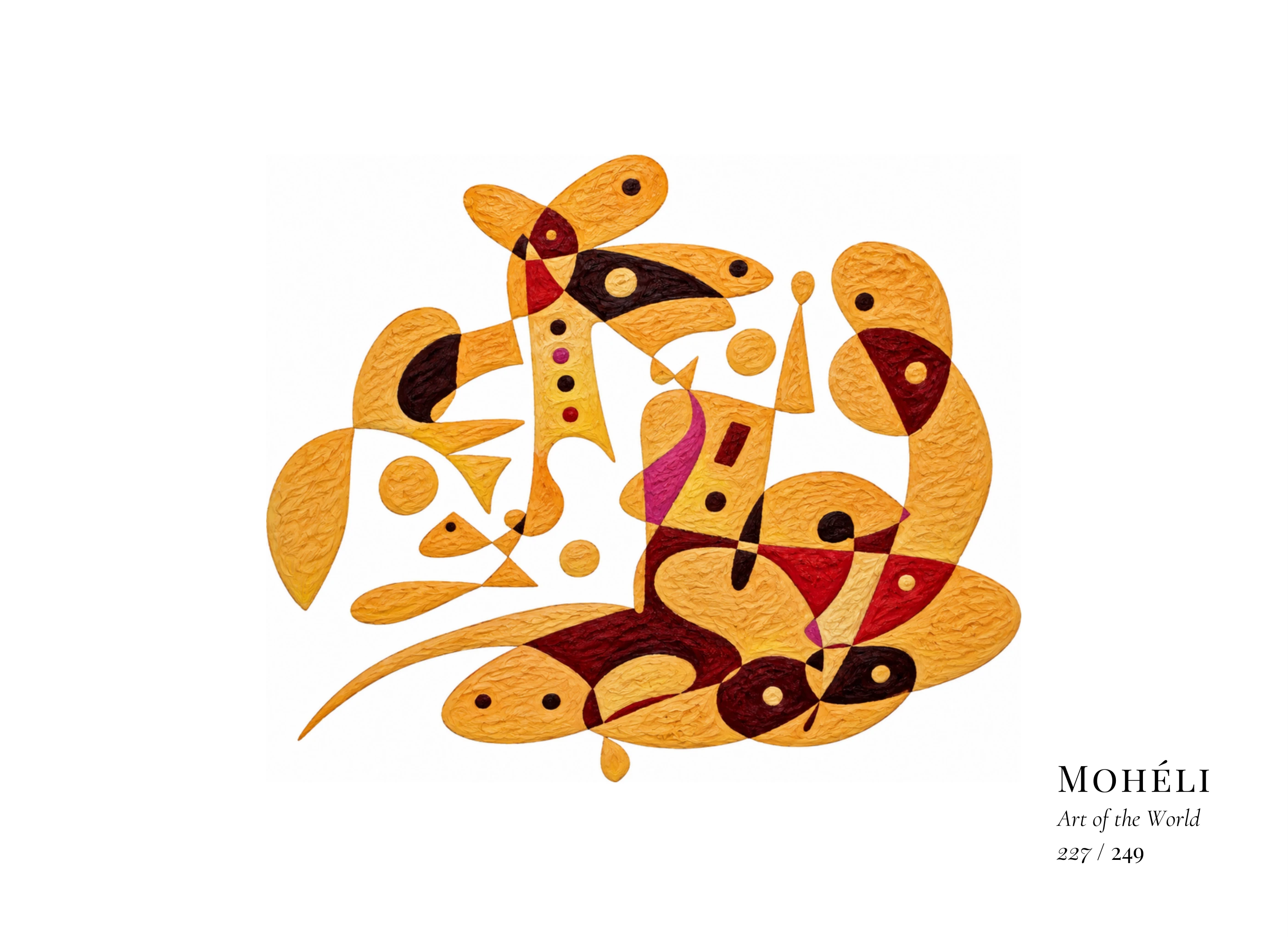 Œuvre sur Mohéli par Gheorghe Virtosu, issue de la série Art of the World