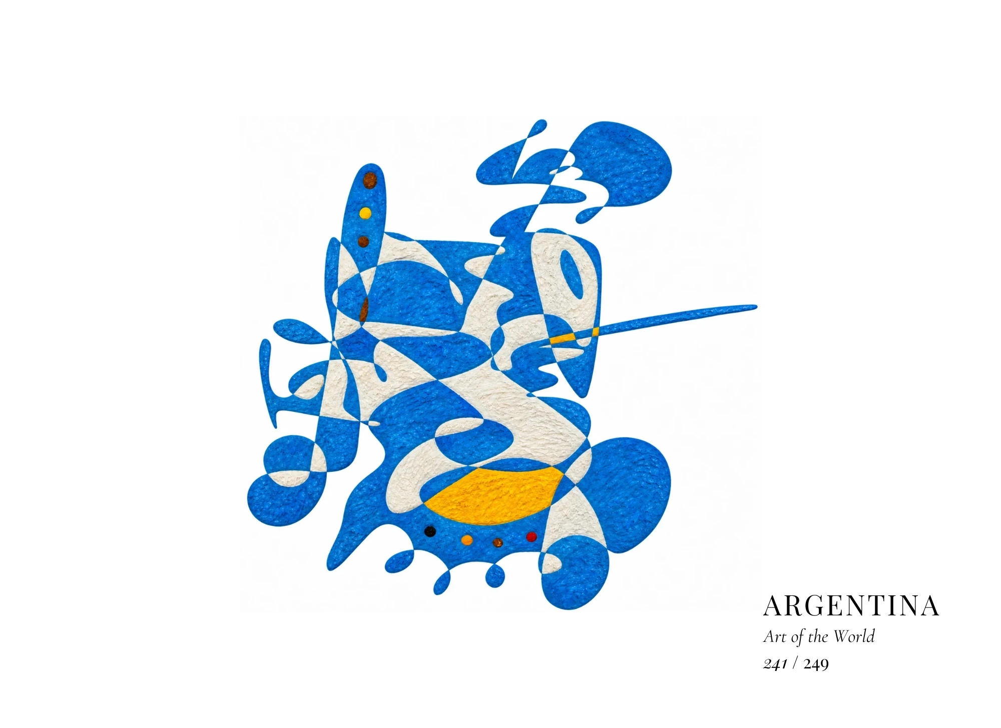Œuvre sur Argentine par Gheorghe Virtosu, issue de la série Art of the World