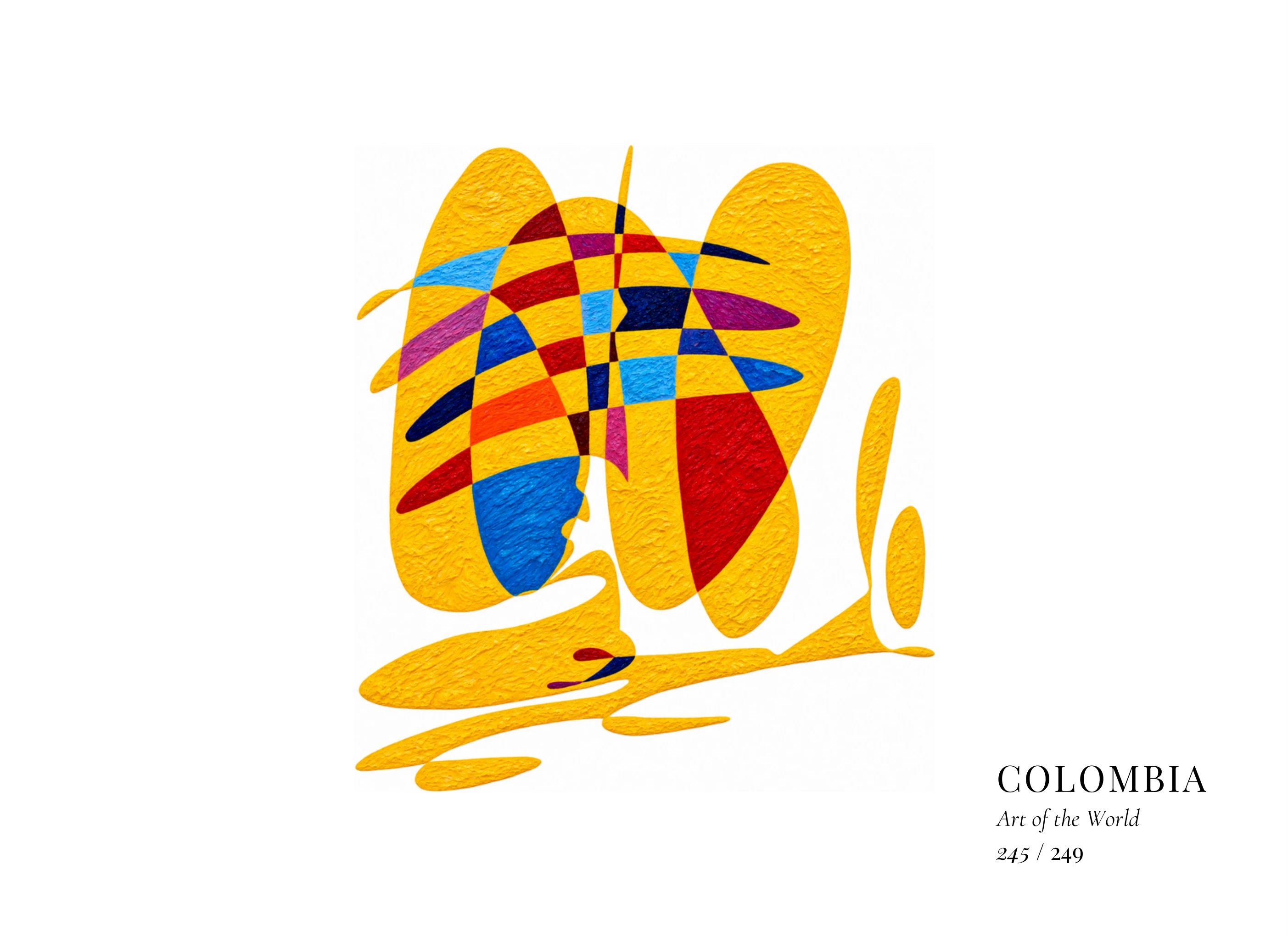 Œuvre sur Colombie par Gheorghe Virtosu, issue de la série Art of the World
