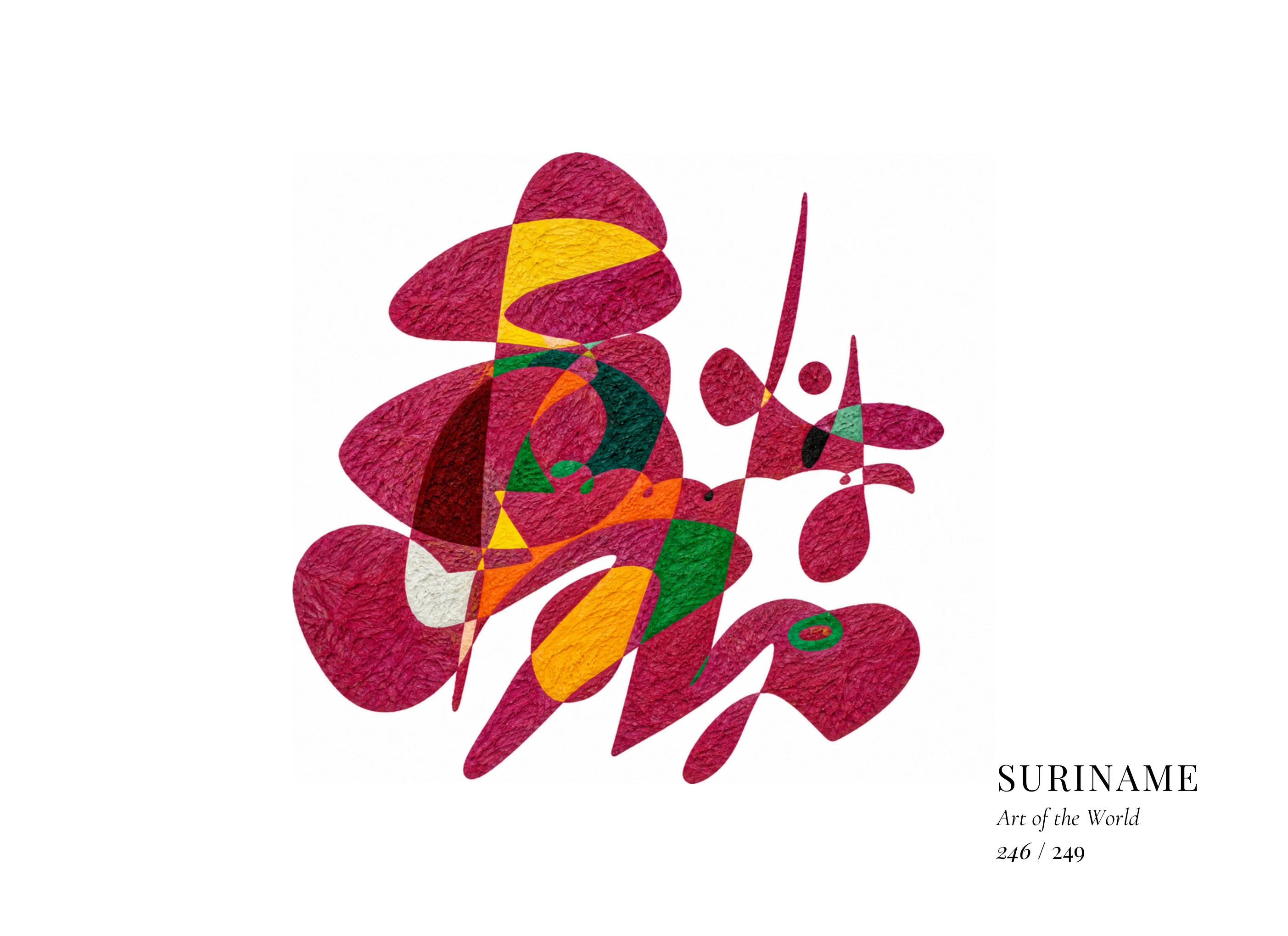 Œuvre sur Suriname par Gheorghe Virtosu, issue de la série Art of the World