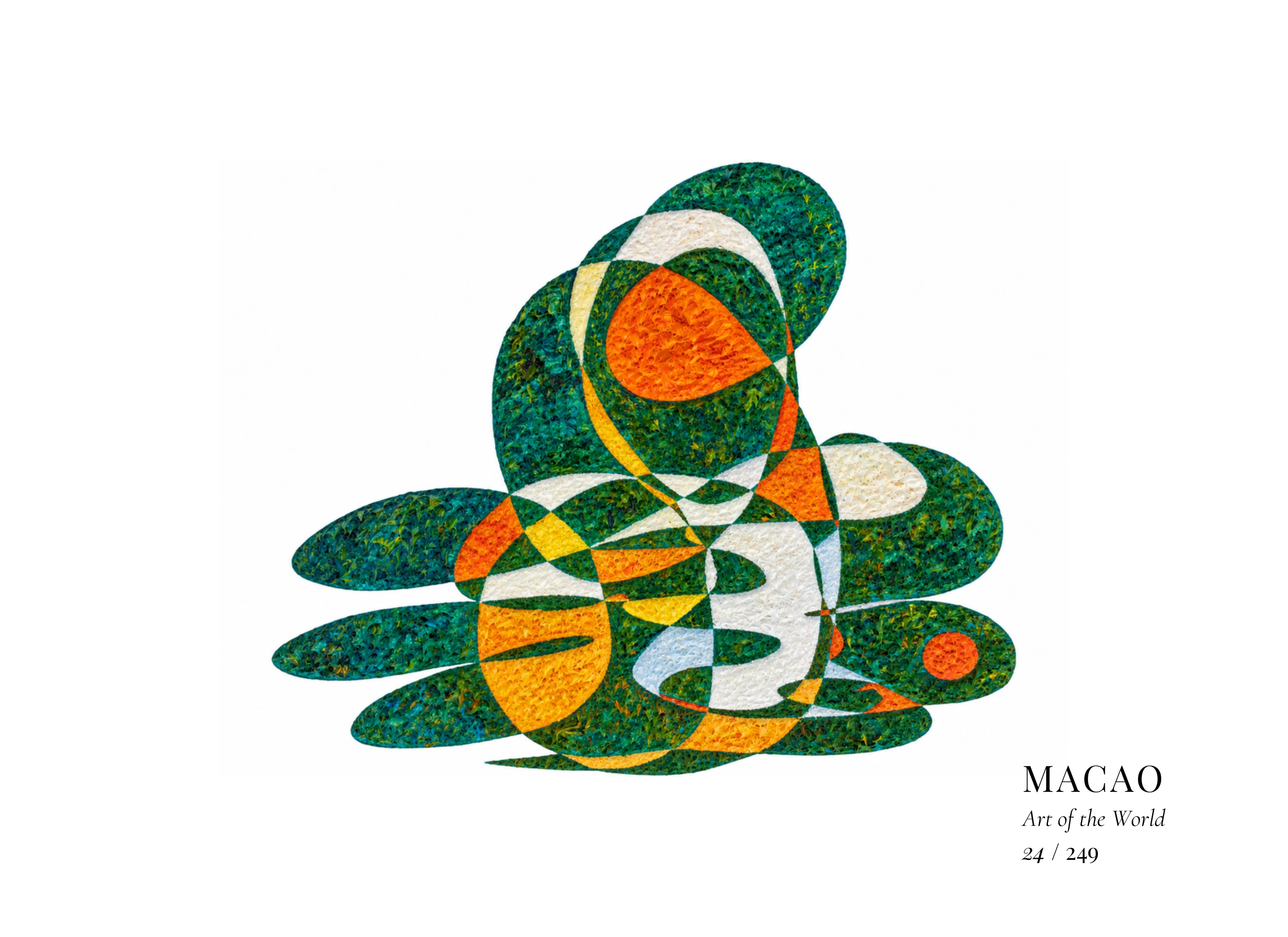 Œuvre sur Macao par Gheorghe Virtosu, issue de la série Art of the World