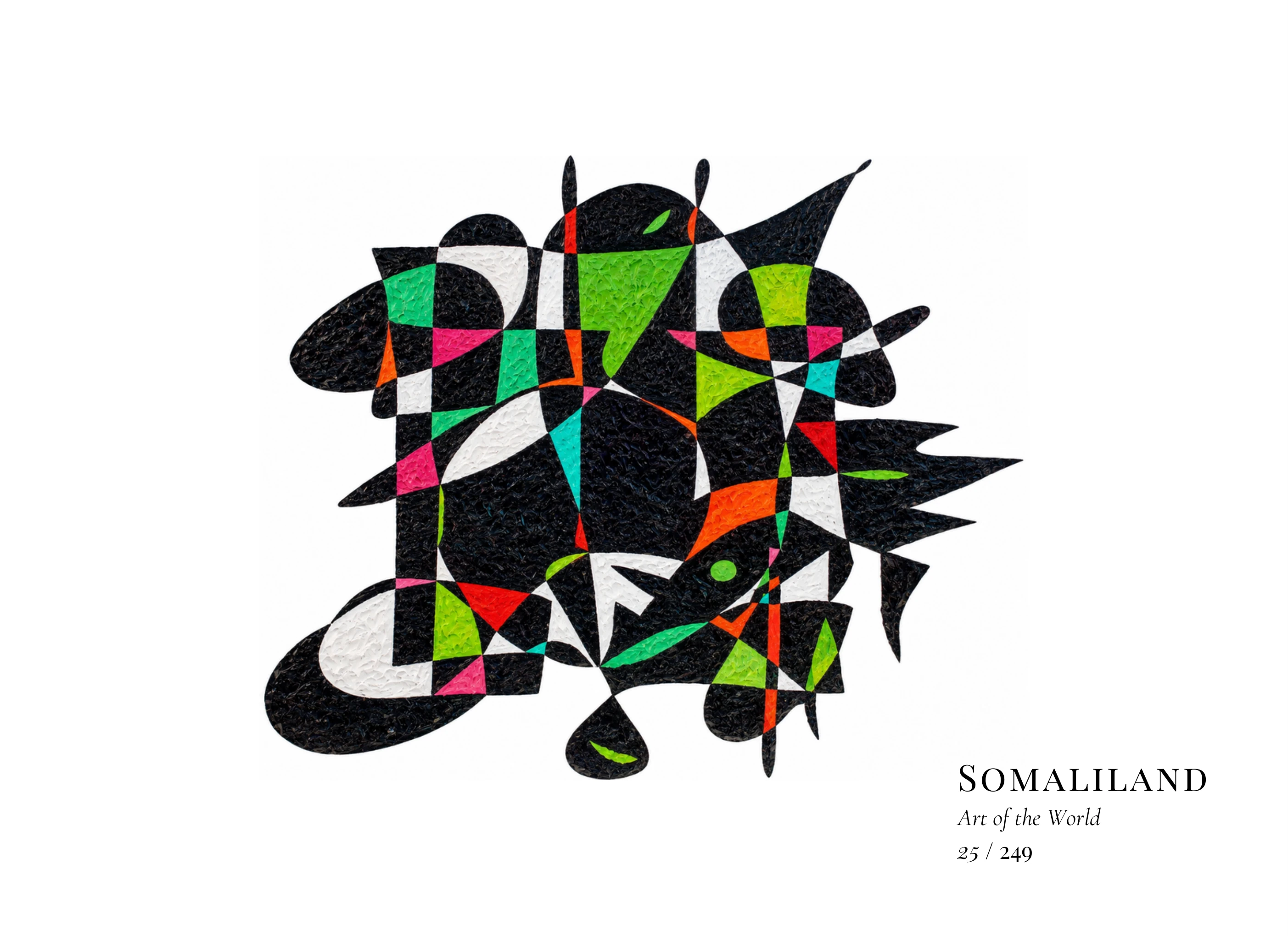 Œuvre sur Somaliland par Gheorghe Virtosu, issue de la série Art of the World